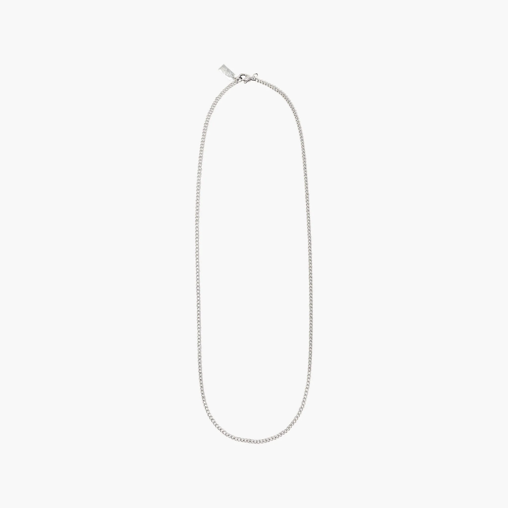 2 mm gourmet necklace 45 CM | SILVER - Image 3