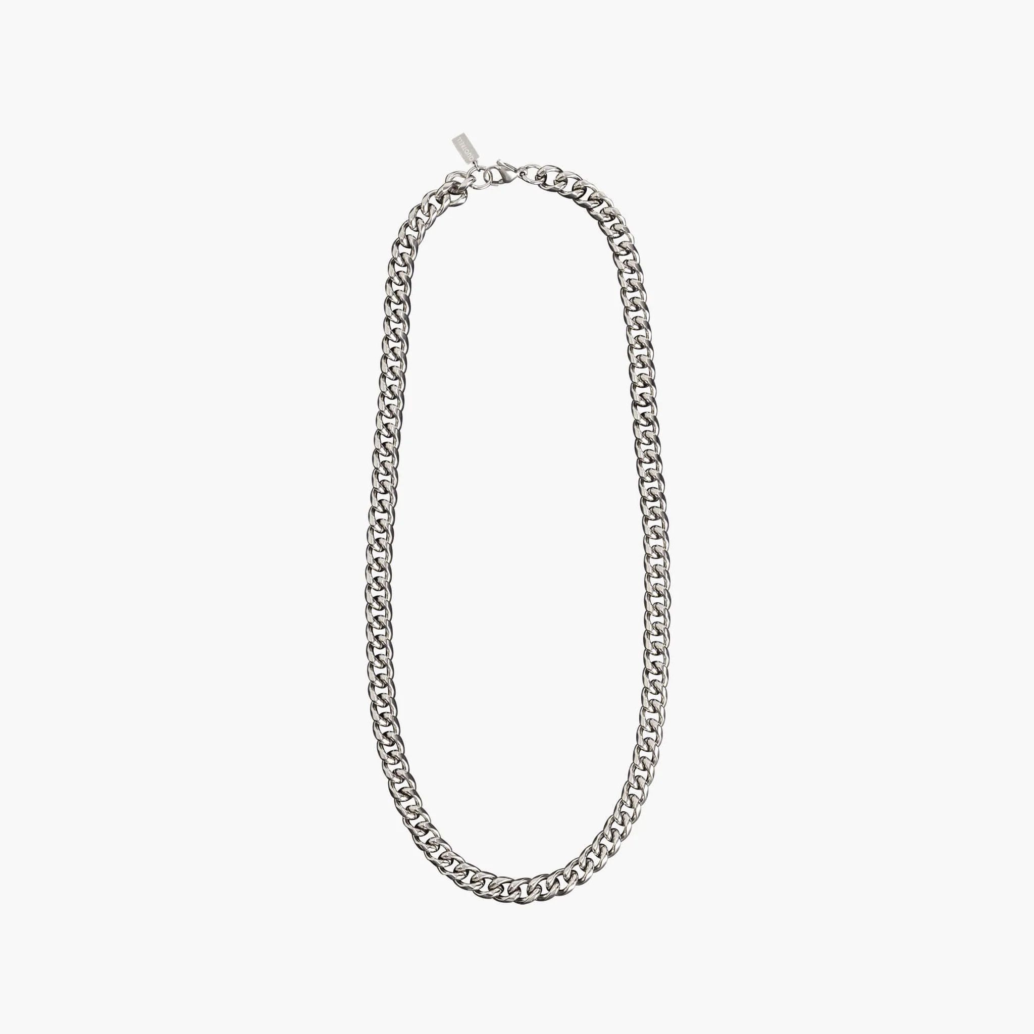8 mm gourmet necklace 50 CM | SILVER - Image 3