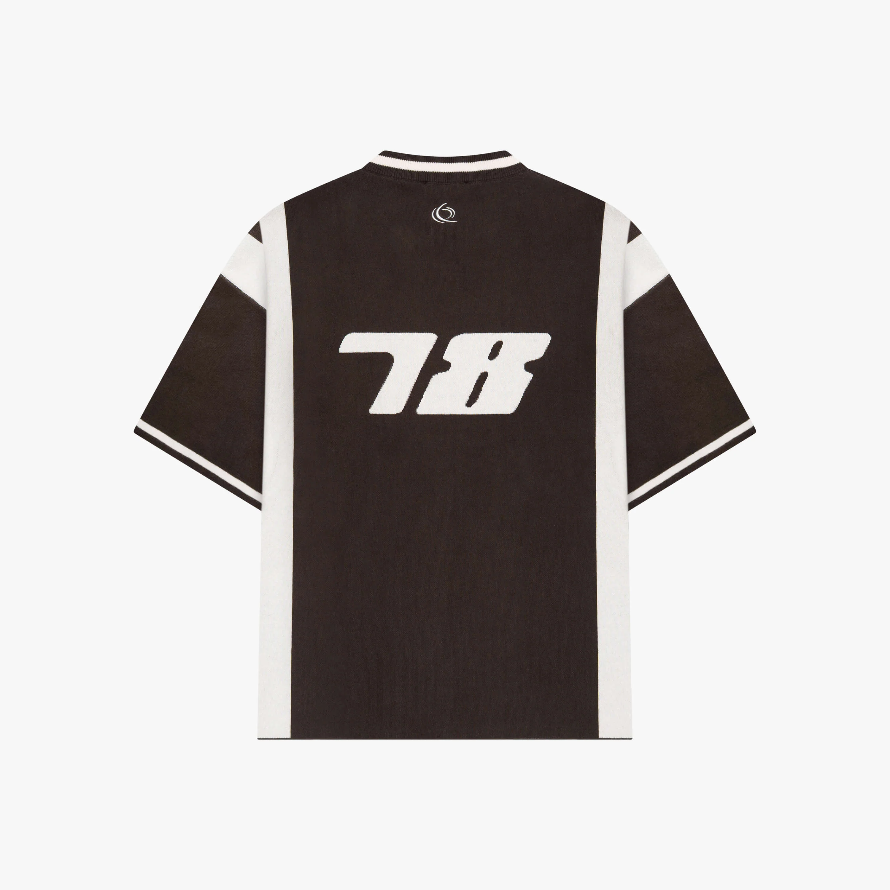 ALESSIO KNITTED POLO | BROWN/OFF WHITE - Image 10