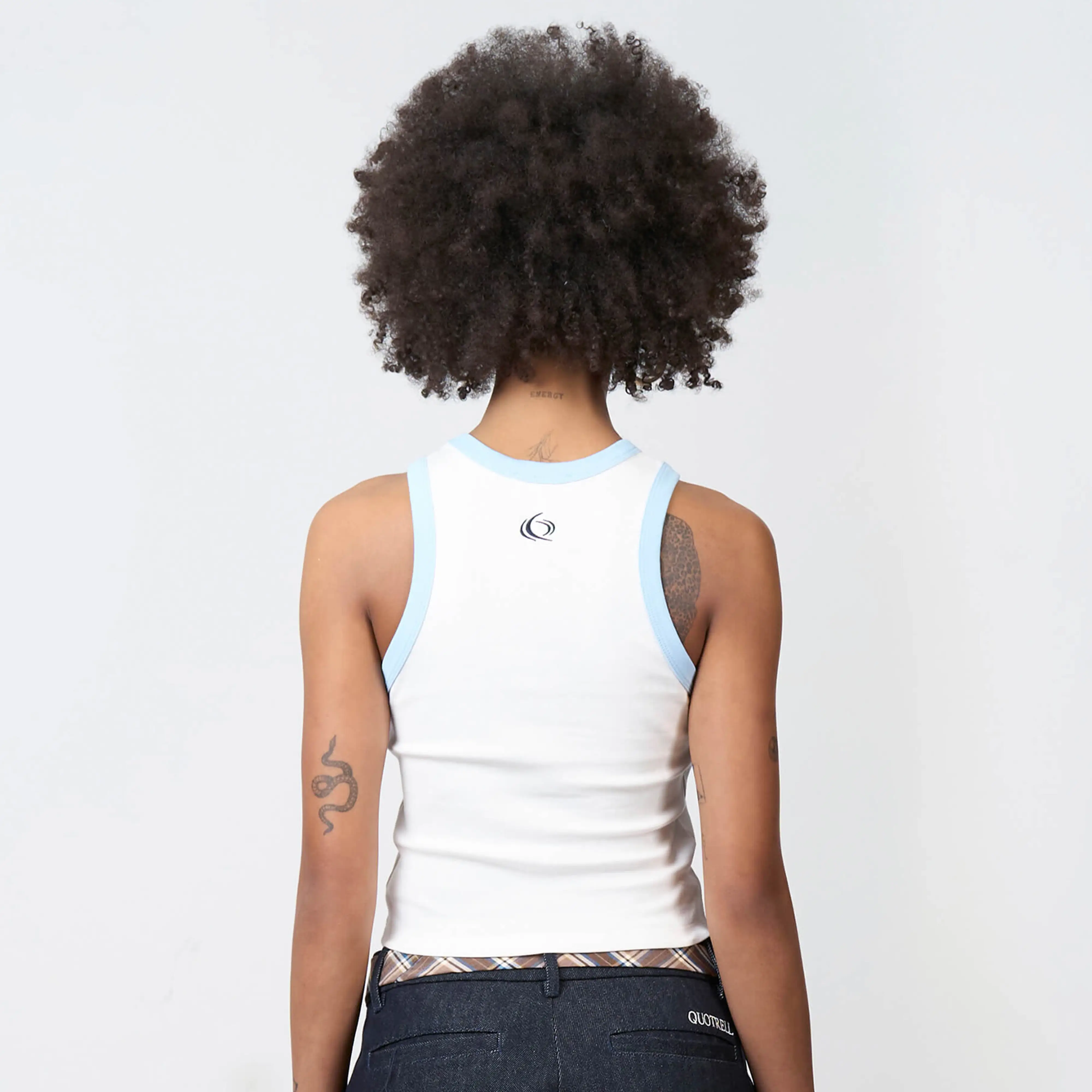 ARIA TOP | WHITE/LIGHT BLUE - Image 3