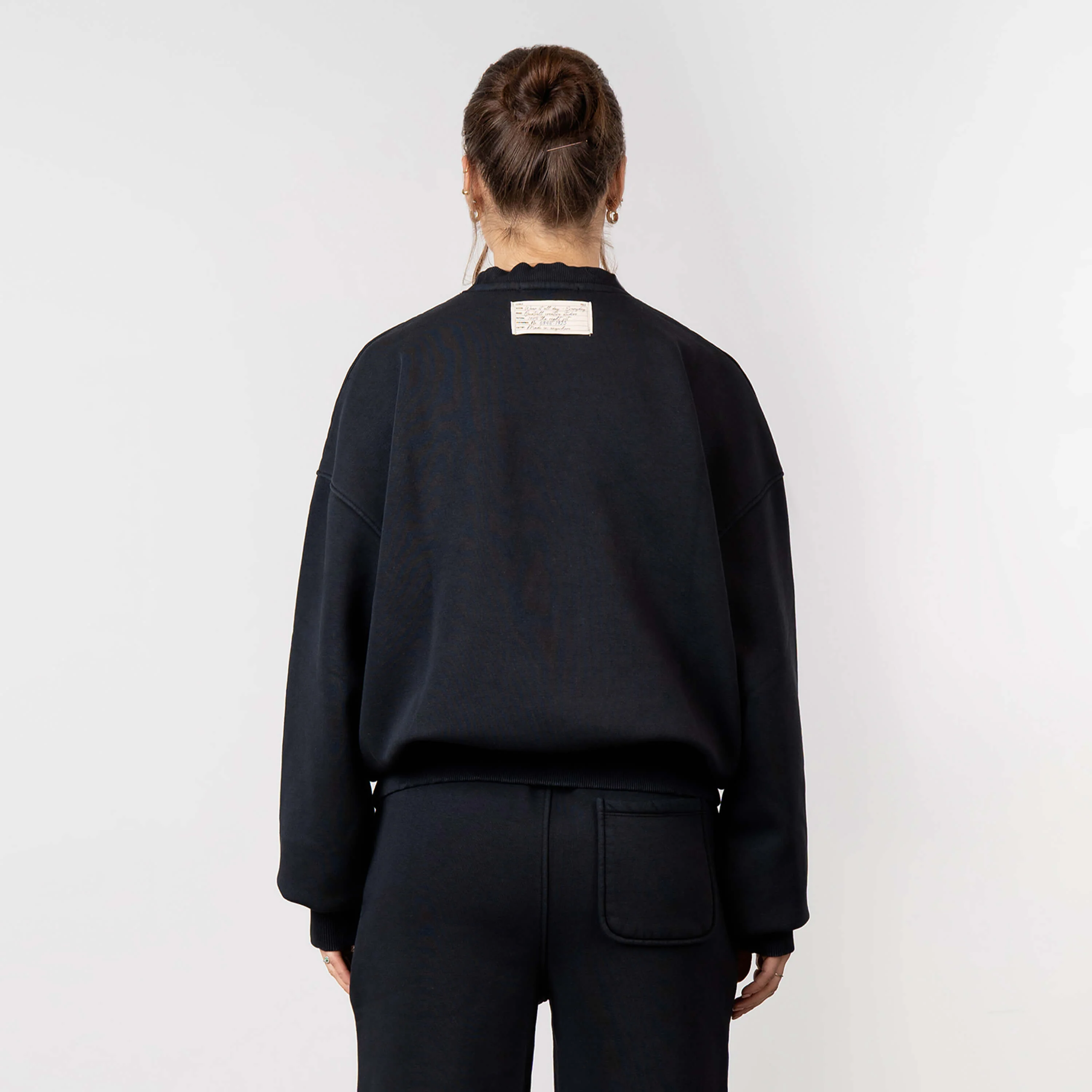 BLANK CREWNECK | WASHED BLACK - Image 3