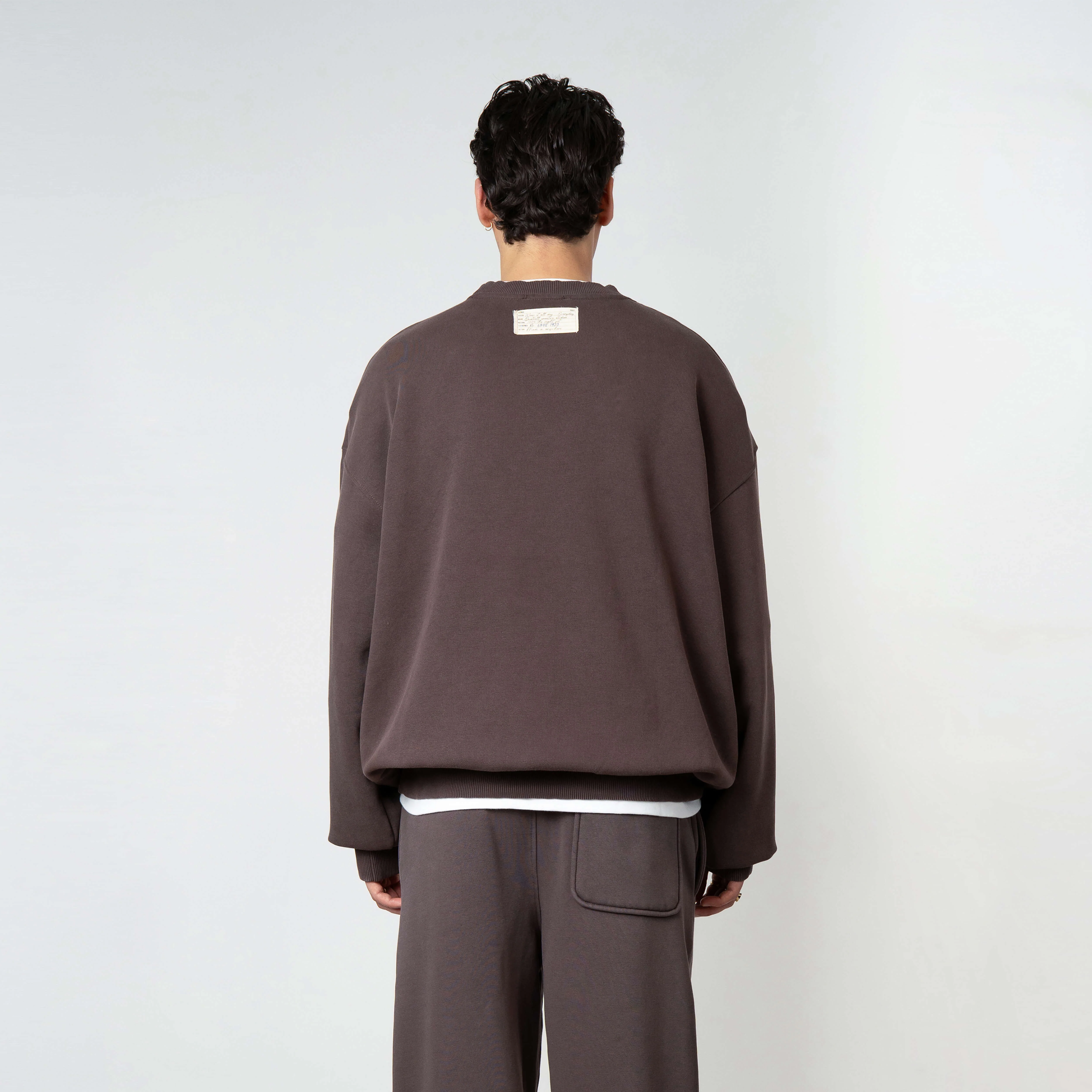BLANK CREWNECK | WASHED BROWN - Image 7