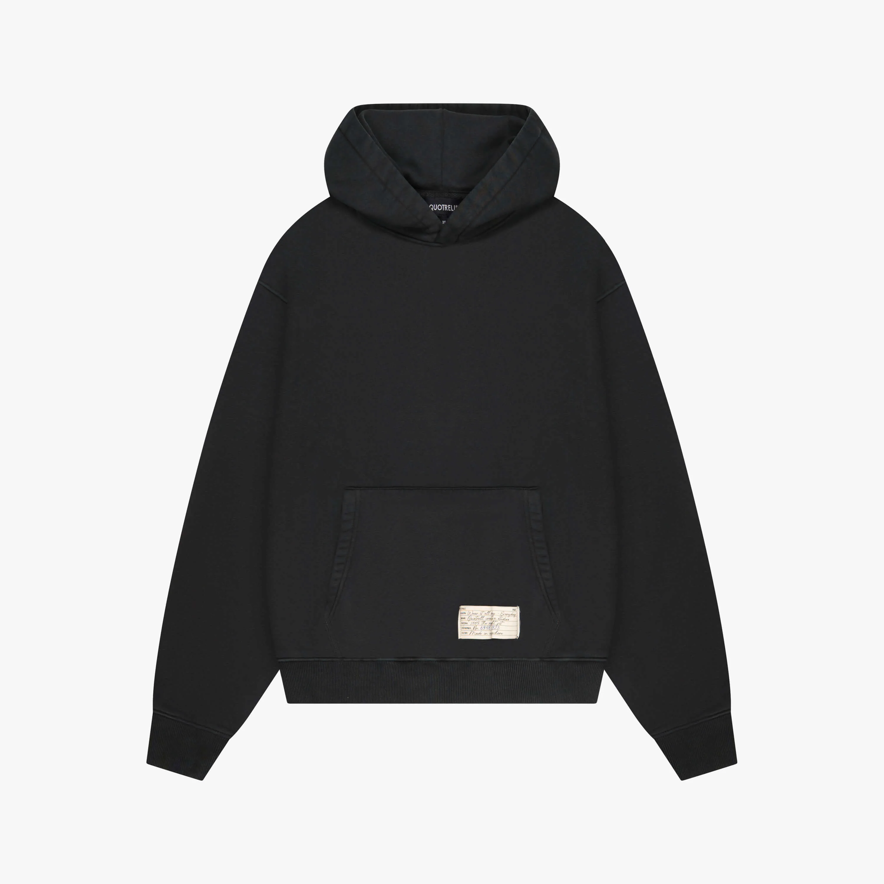 BLANK HOODIE | WASHED BLACK - Image 10
