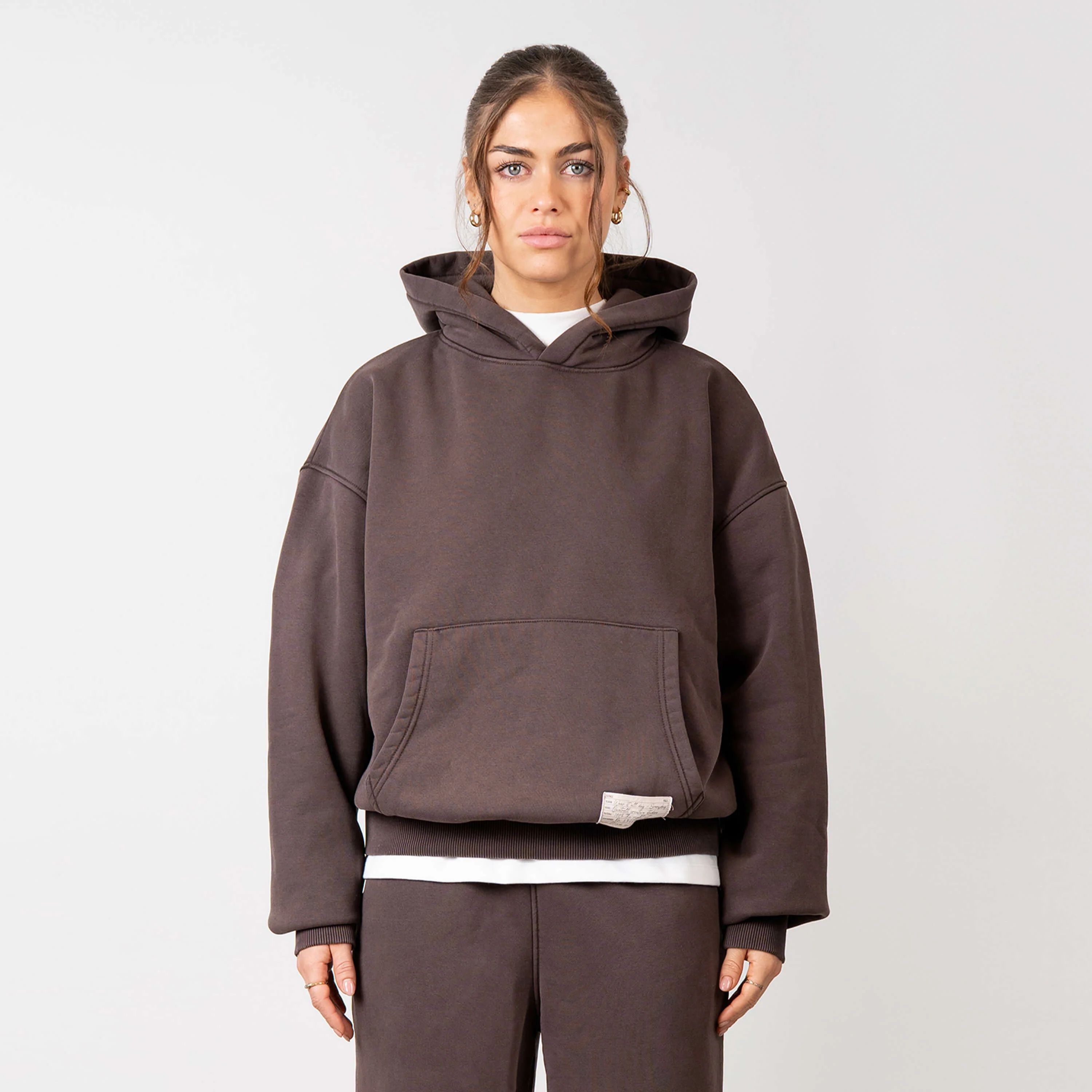 BLANK HOODIE | WASHED BROWN - Image 3