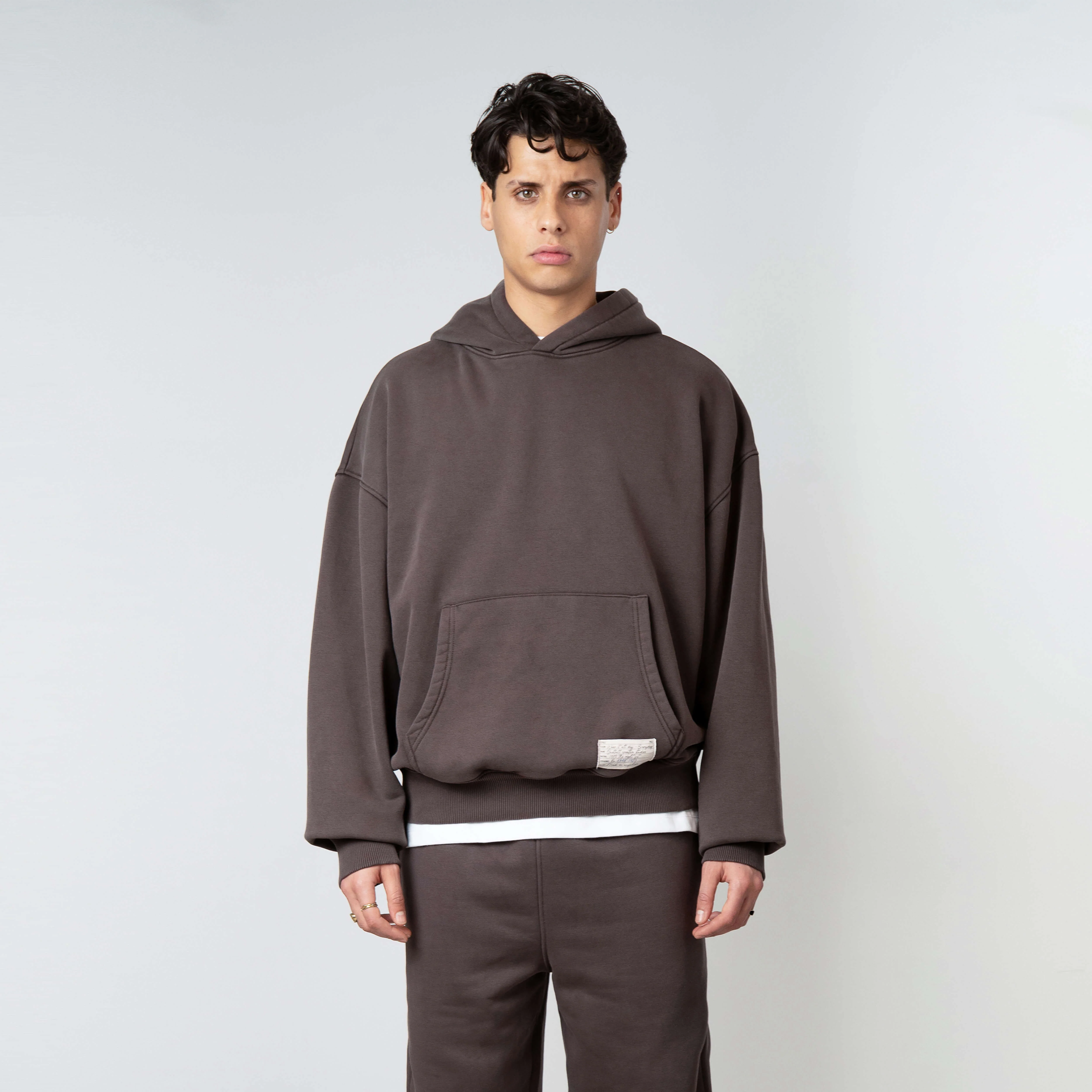 BLANK HOODIE | WASHED BROWN - Image 7