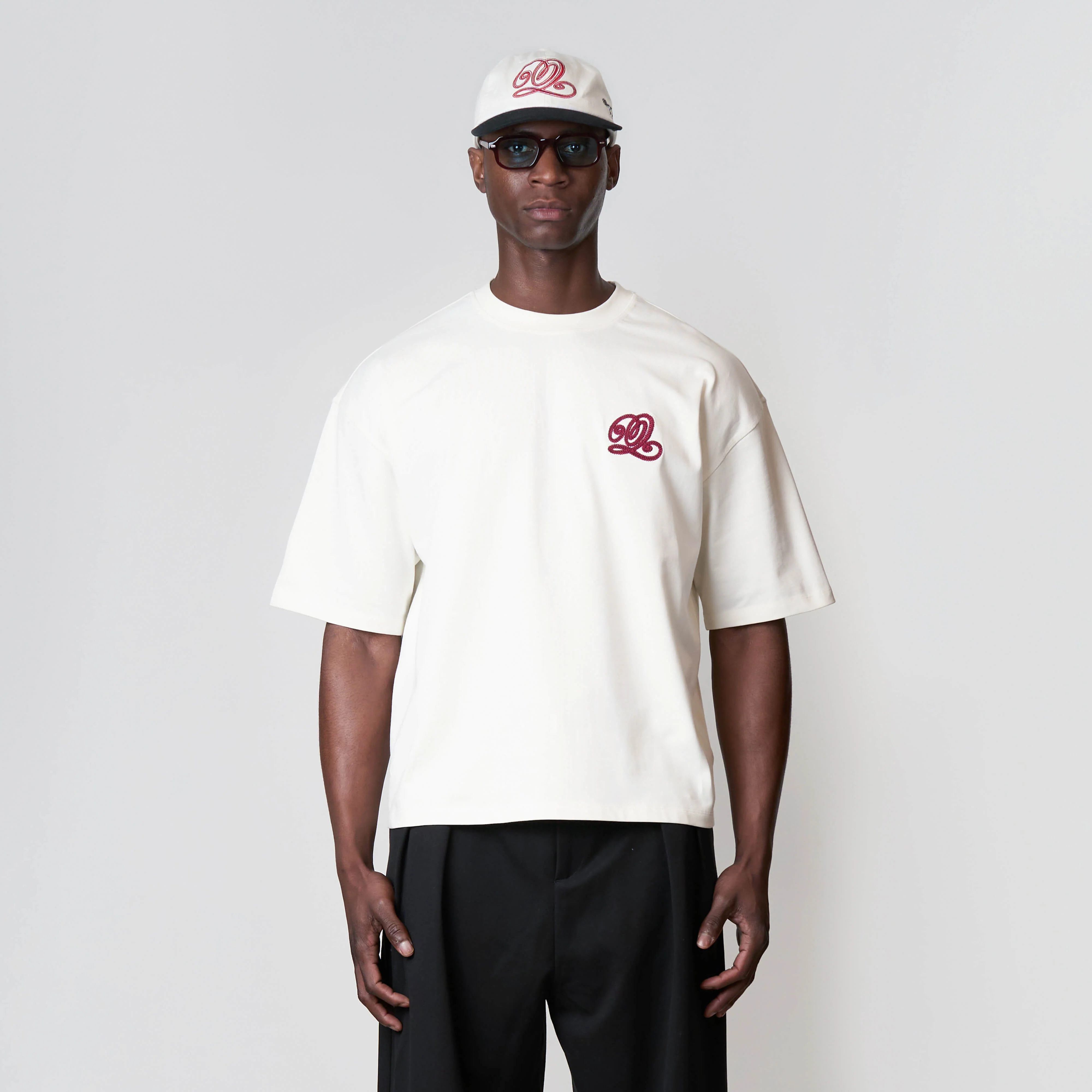 CHAIN TEE | OFF WHITE/RED - Image 3