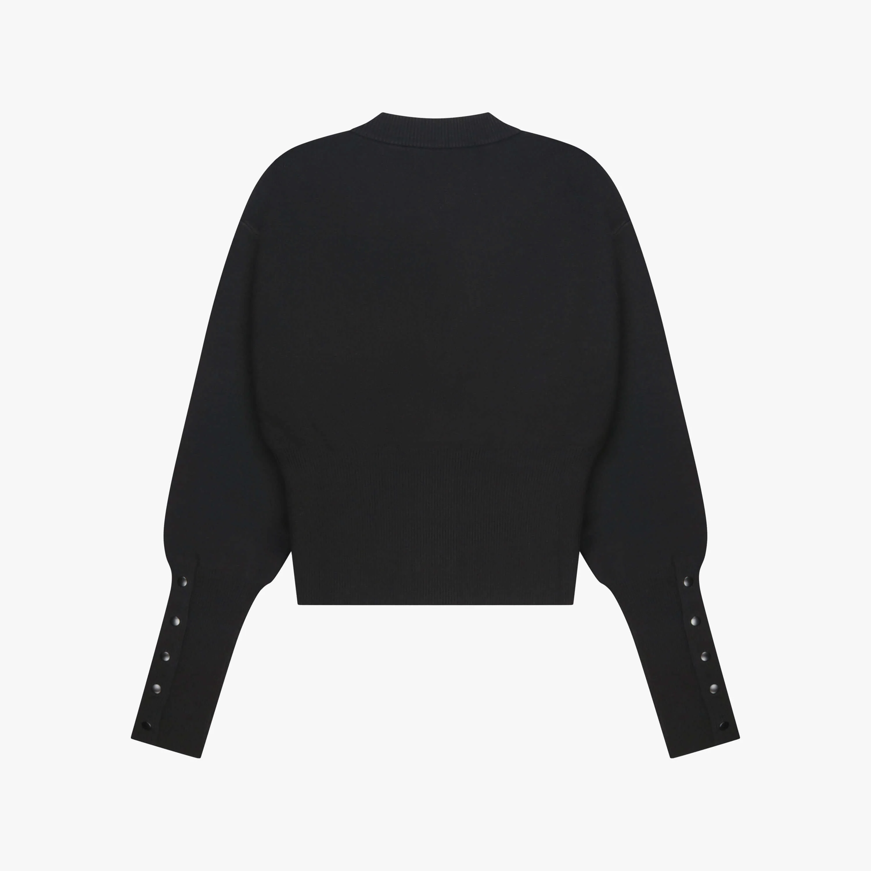 CHLOE KNITTED CARDIGAN | BLACK/WHITE - Image 7