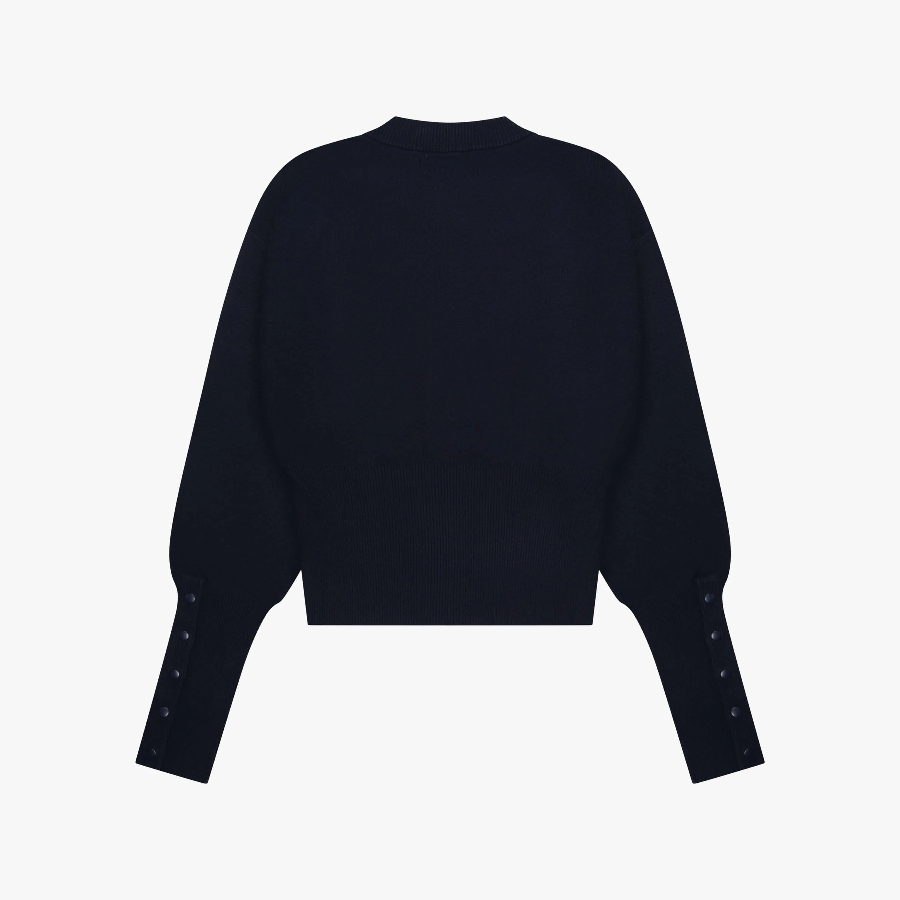 CHLOE KNITTED CARDIGAN | NAVY/WHITE - Image 6