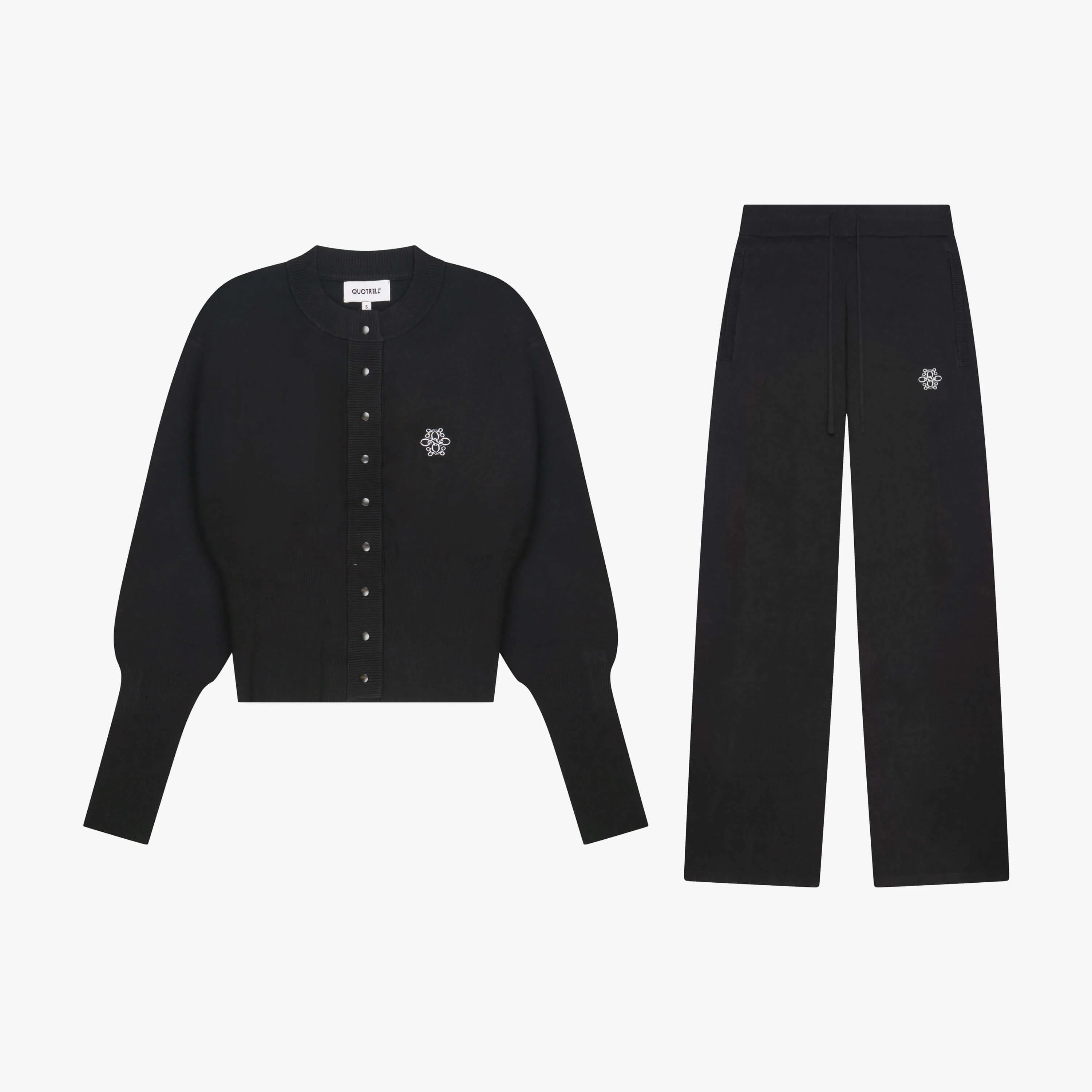 CHLOE KNITTED SET | BLACK/WHITE - Image 6