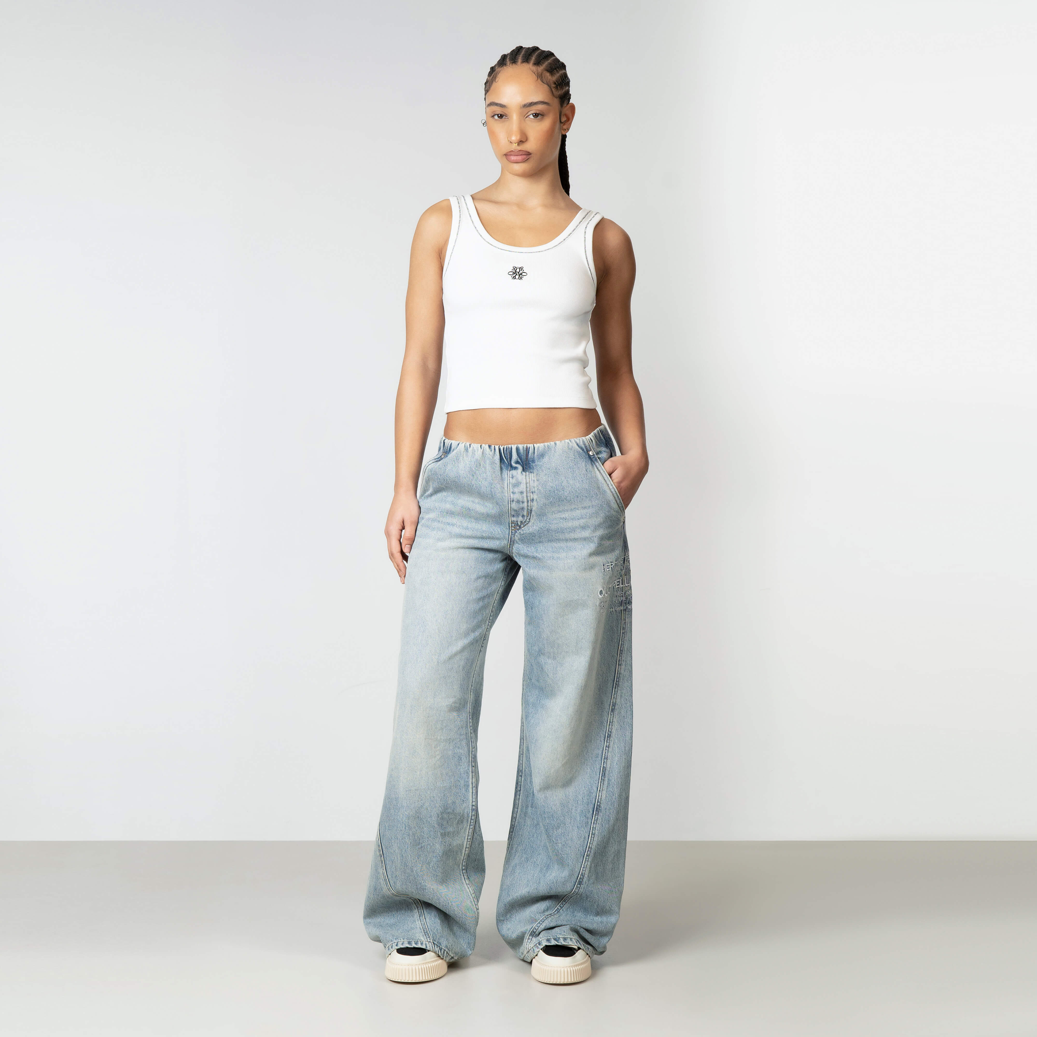 ELLE TOP | WHITE/BLACK - Image 4