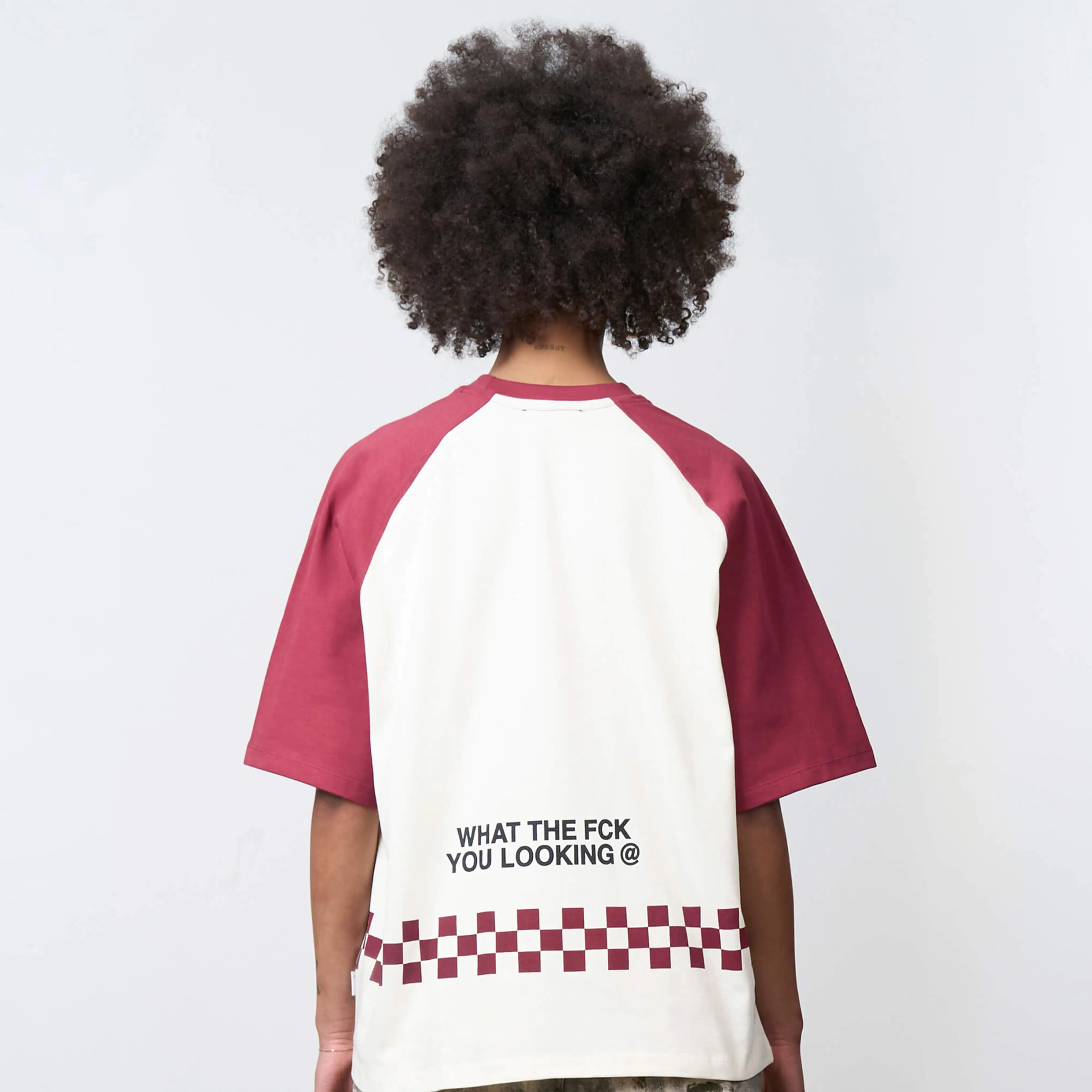 EMILIO BOXY TEE | OFF WHITE/RED - Image 3