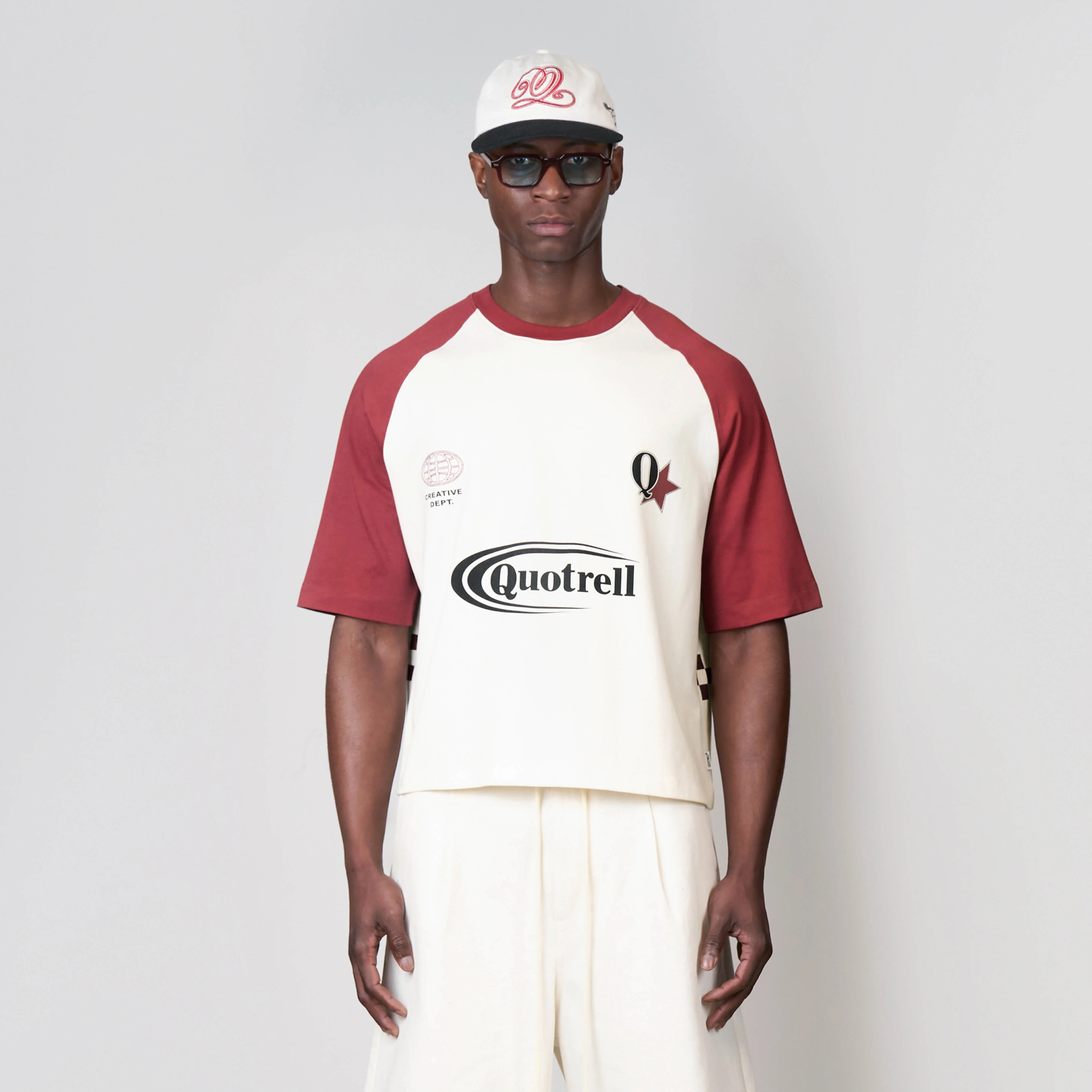 EMILIO BOXY TEE | OFF WHITE/RED - Image 6
