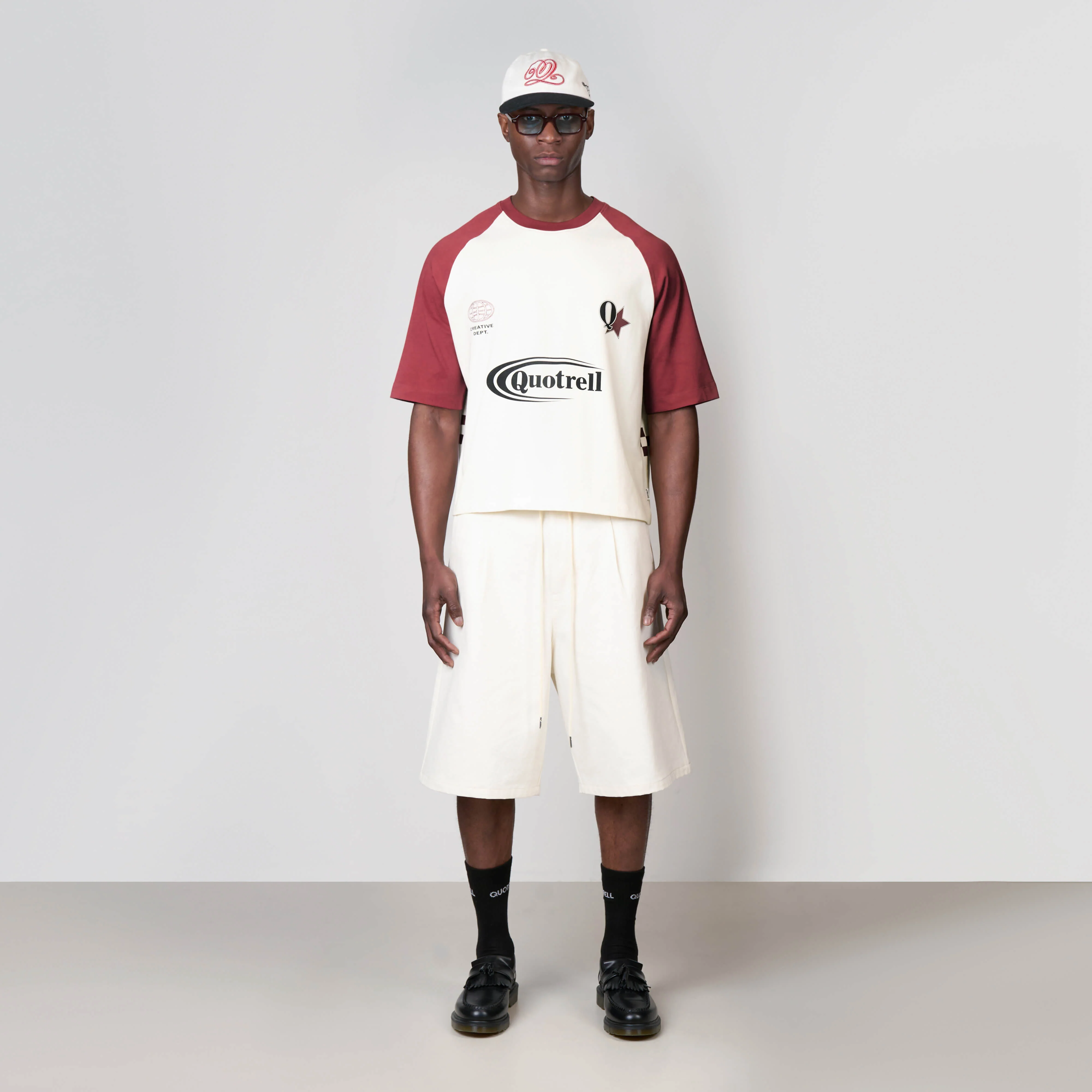 EMILIO BOXY TEE | OFF WHITE/RED - Image 8