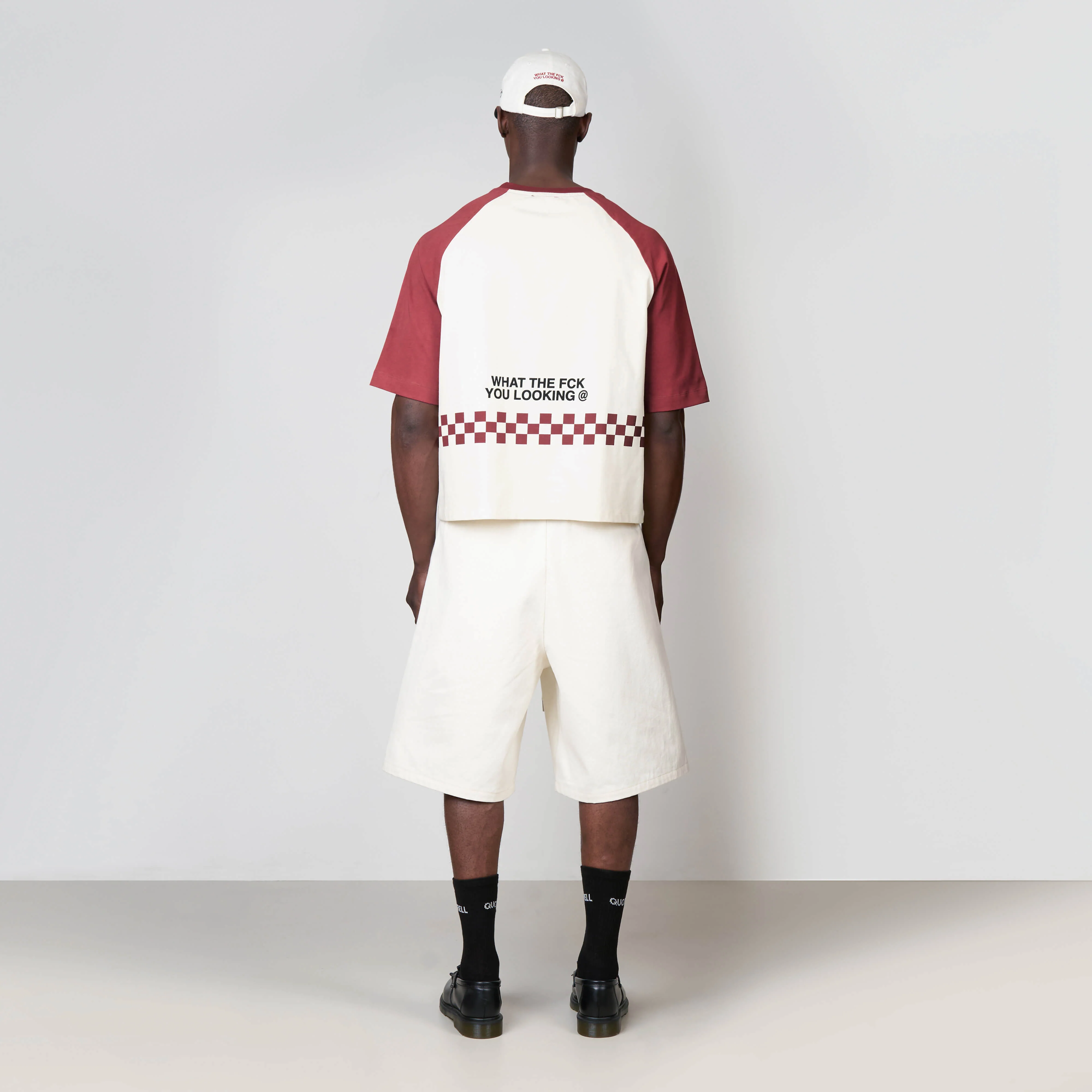 EMILIO BOXY TEE | OFF WHITE/RED - Image 9