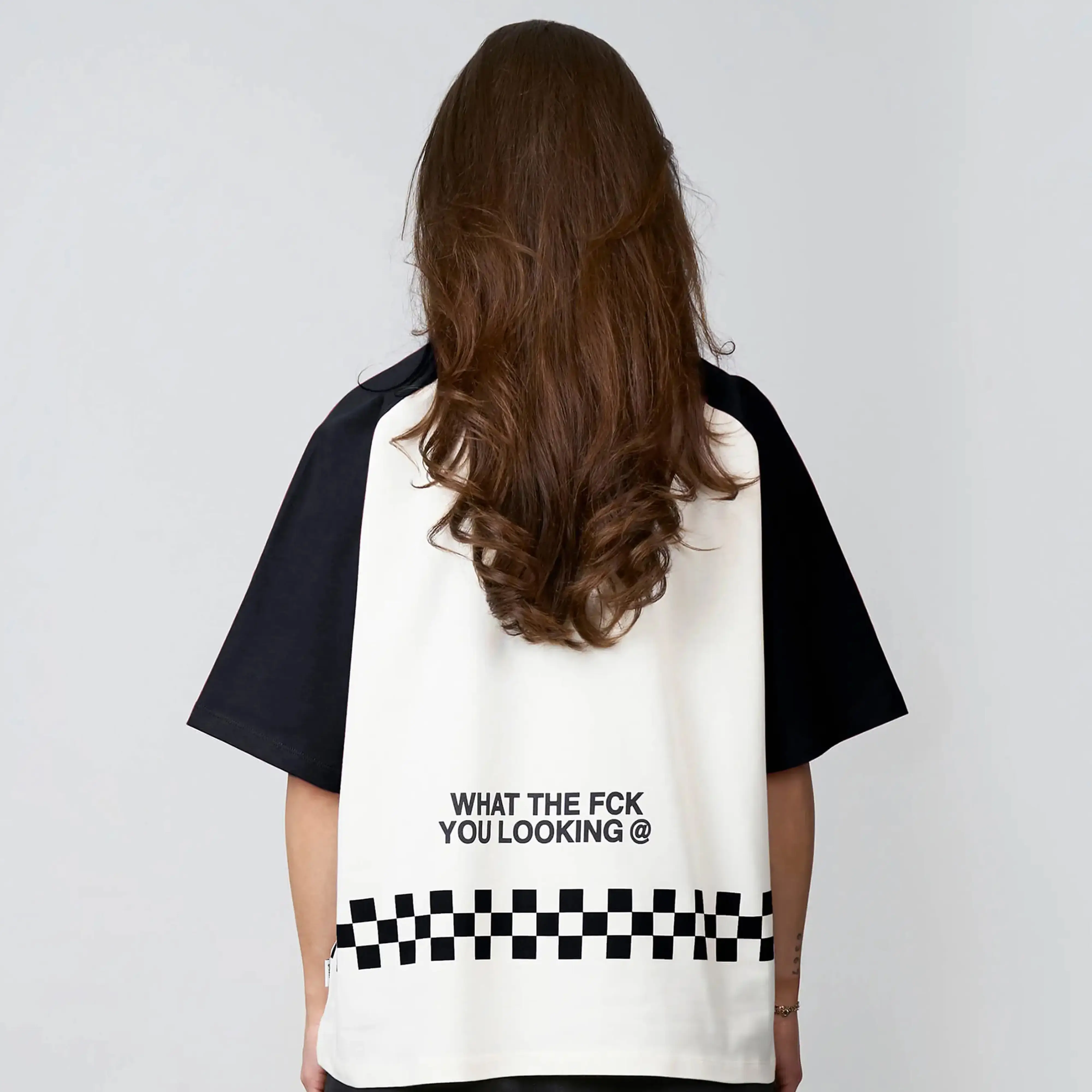 EMILIO BOXY TEE | WHITE/BLACK - Image 3