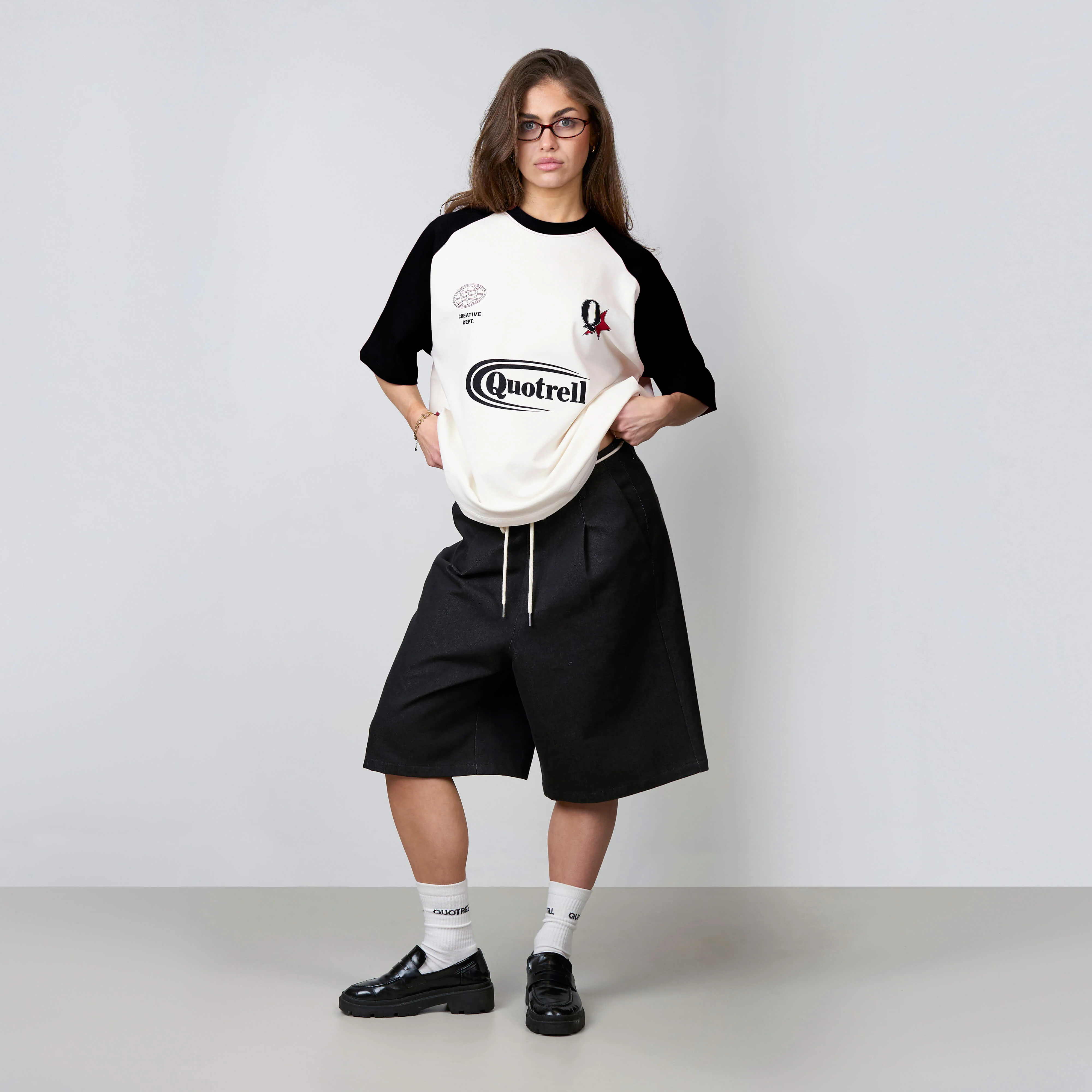 EMILIO BOXY TEE | WHITE/BLACK - Image 4