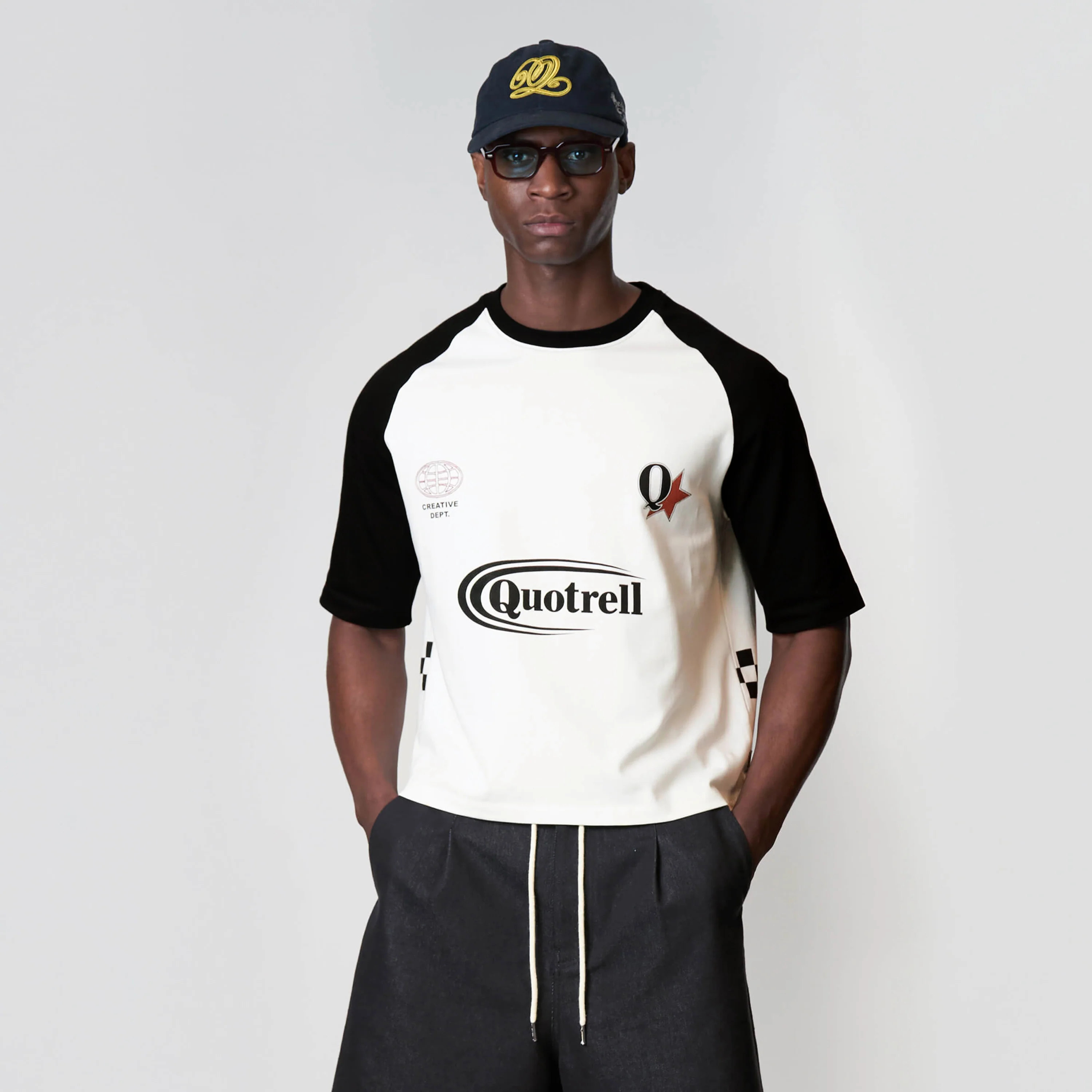 EMILIO BOXY TEE | WHITE/BLACK - Image 5