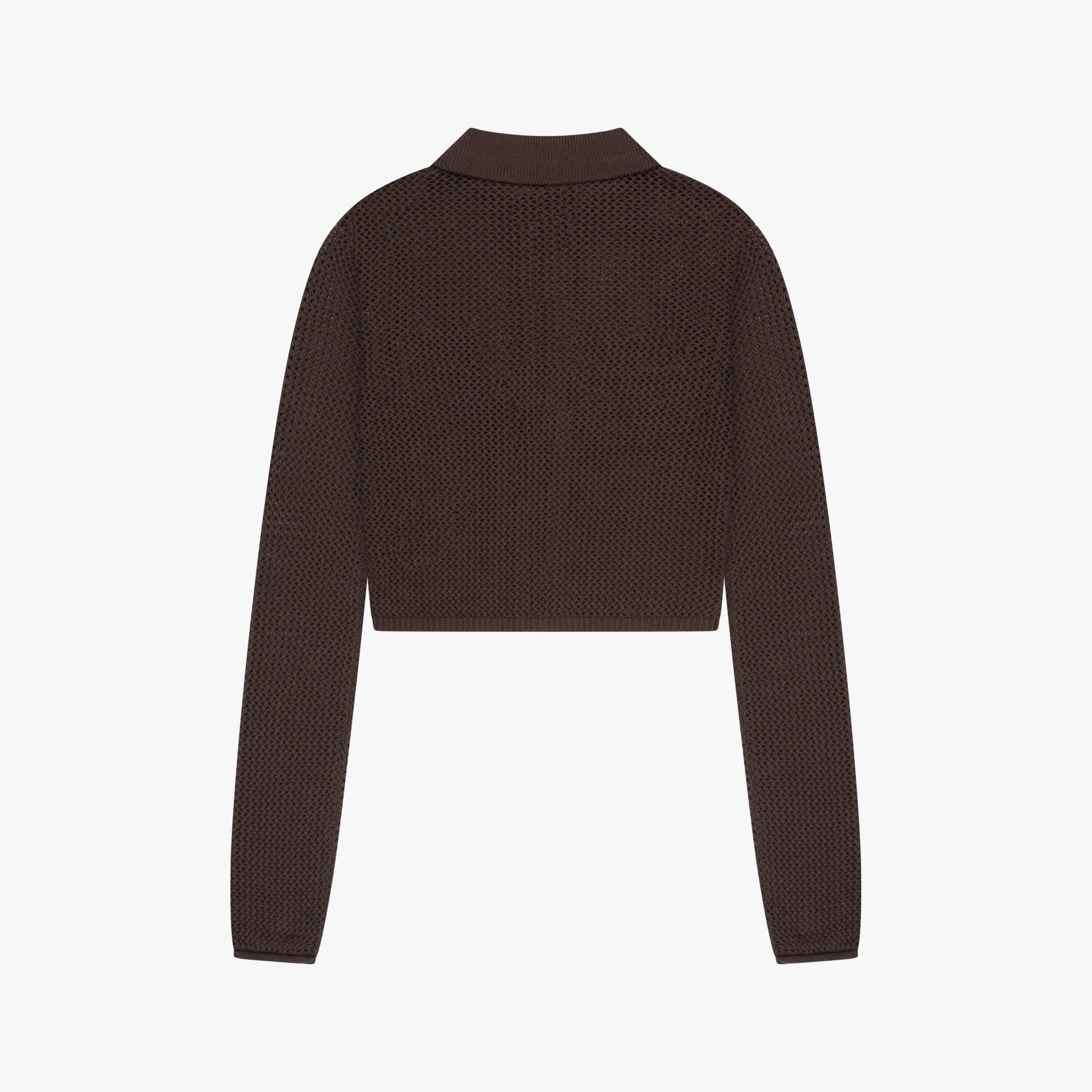 GIA KNITTED ZIP TOP | BROWN - Image 8