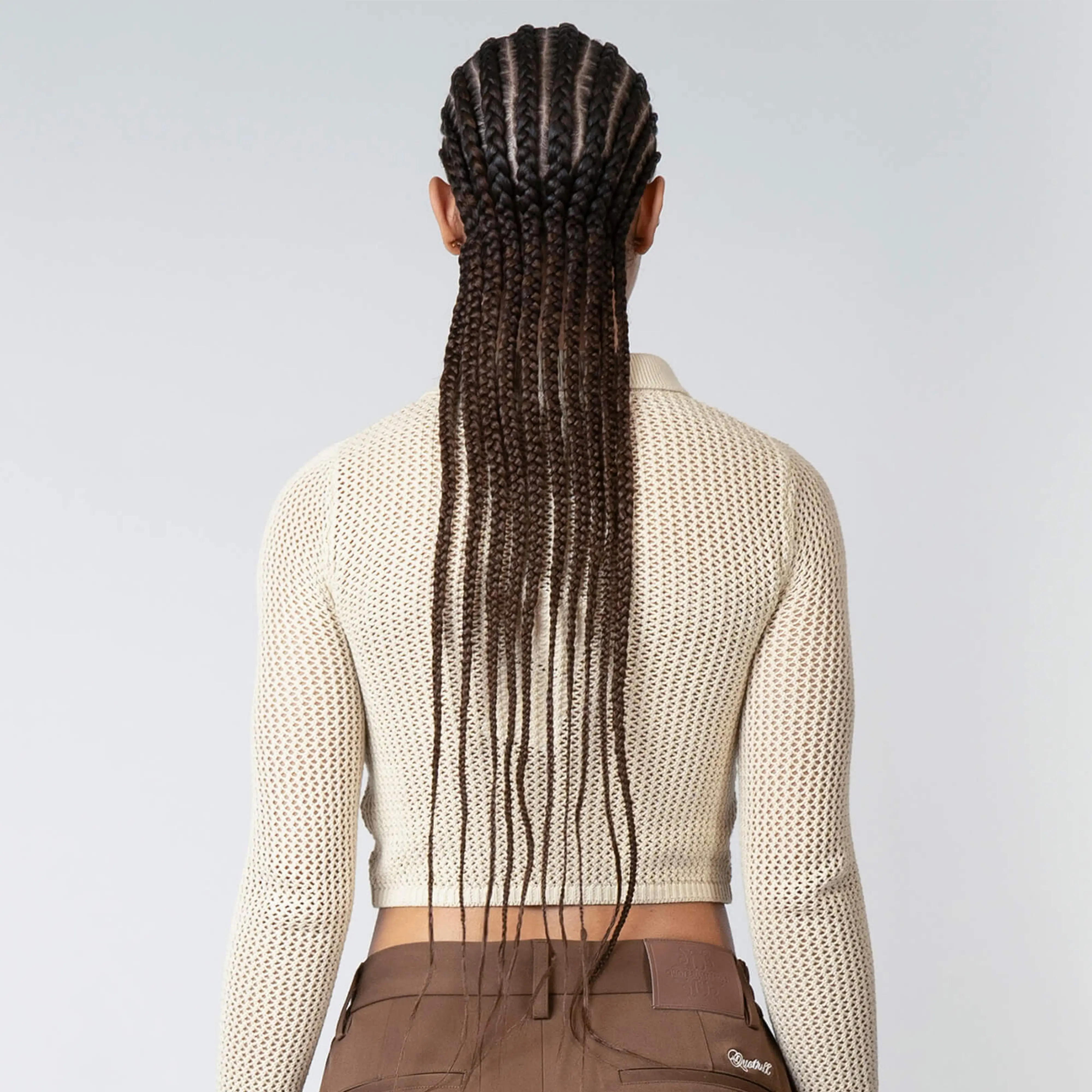 GIA KNITTED ZIP TOP | ECRU - Image 3