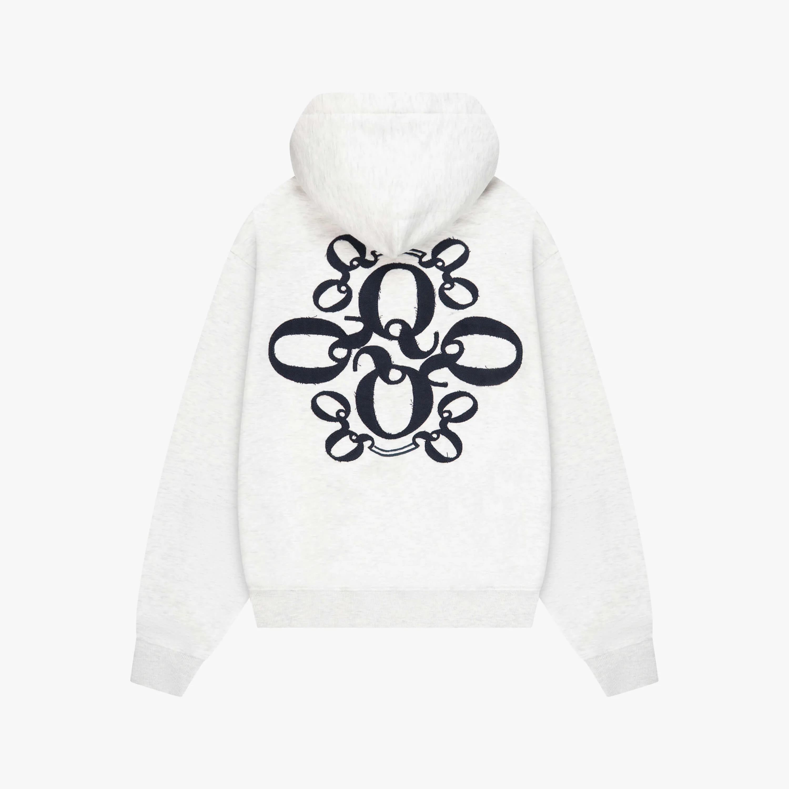 INSIGNIA HOODIE | LIGHT GREY MELEE/NAVY - Image 11
