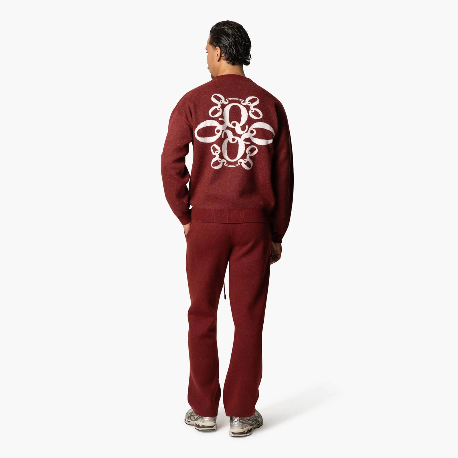 INSIGNIA KNITTED PANTS | BORDEAUX - Image 5