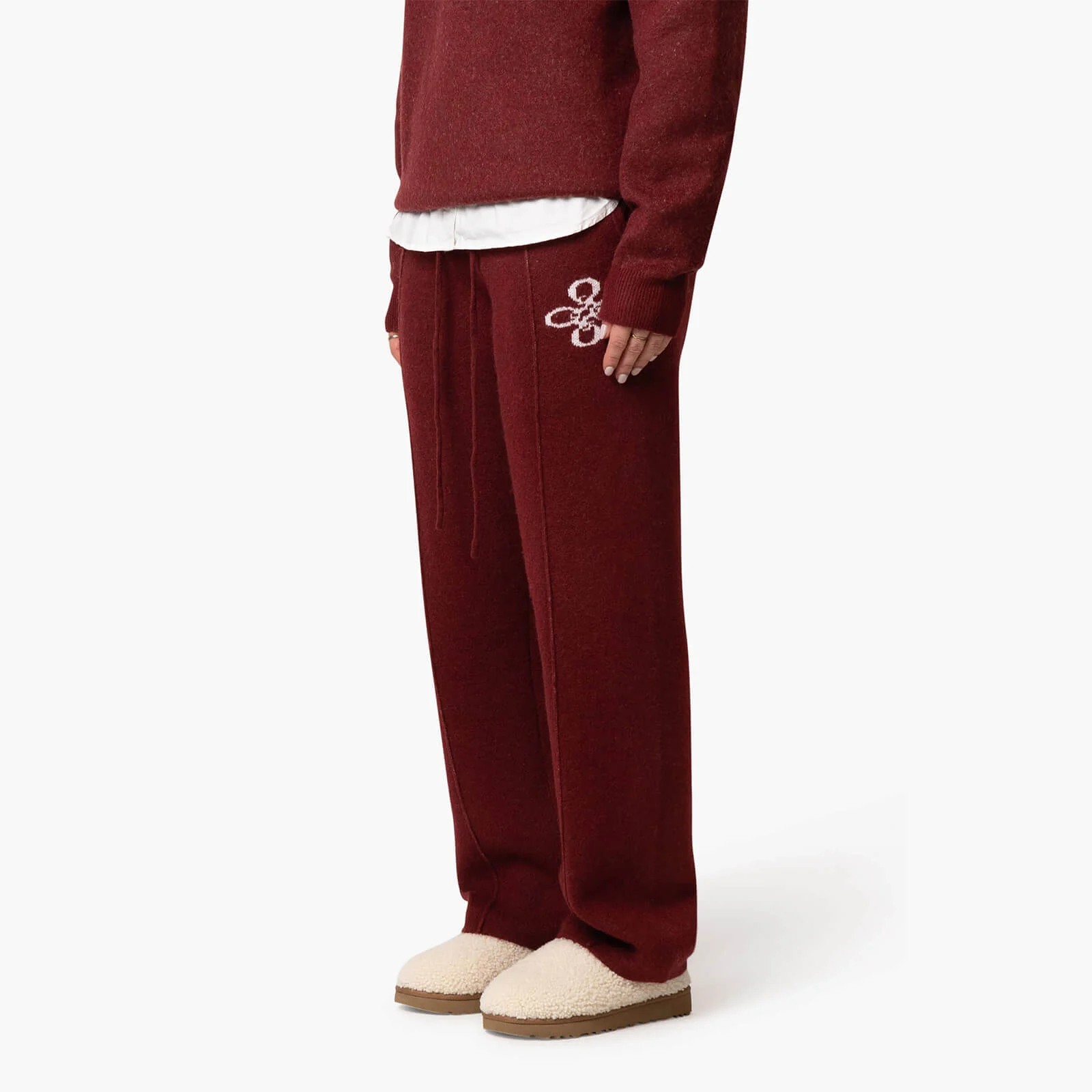 INSIGNIA KNITTED PANTS | BORDEAUX - Image 8