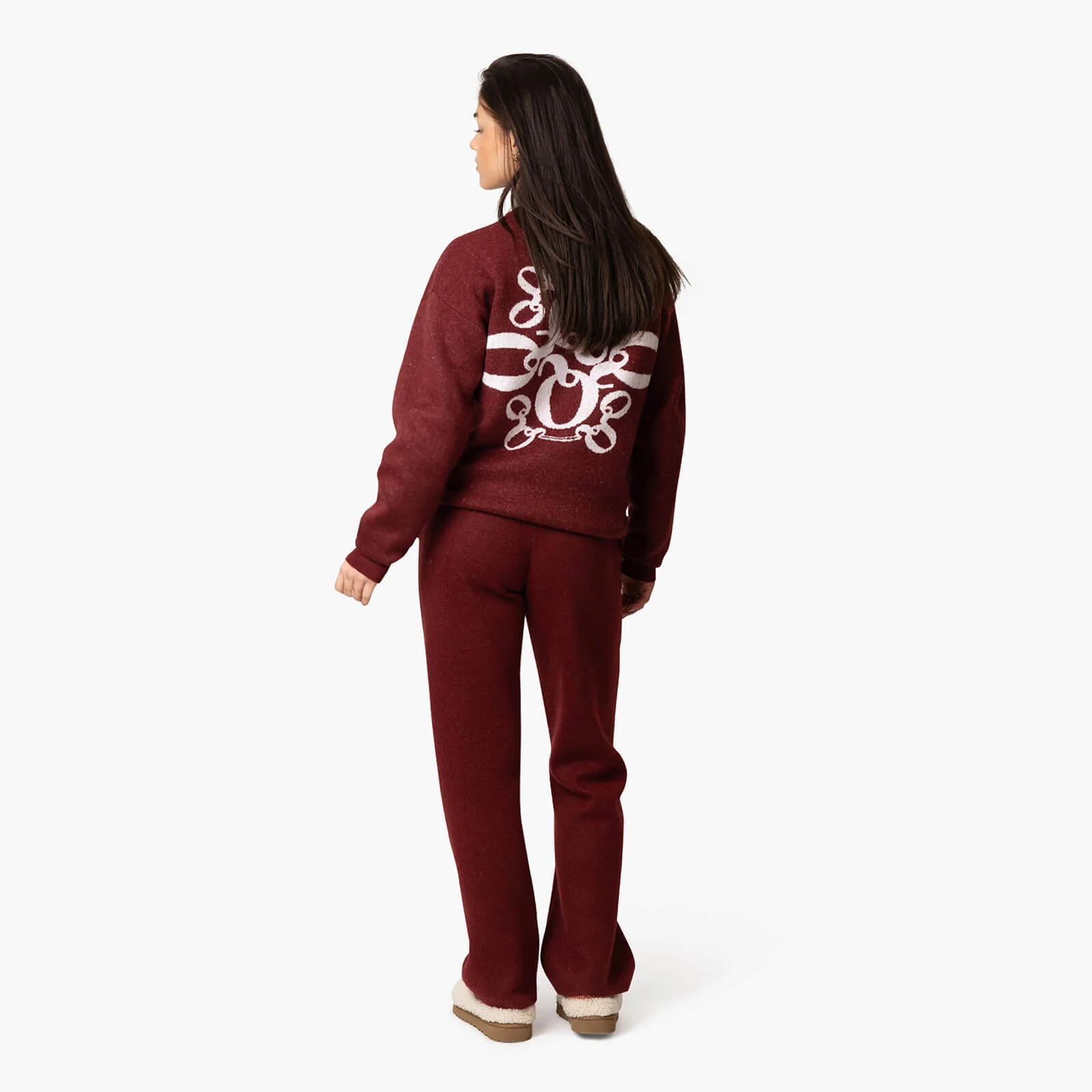 INSIGNIA KNITTED PANTS | BORDEAUX - Image 9