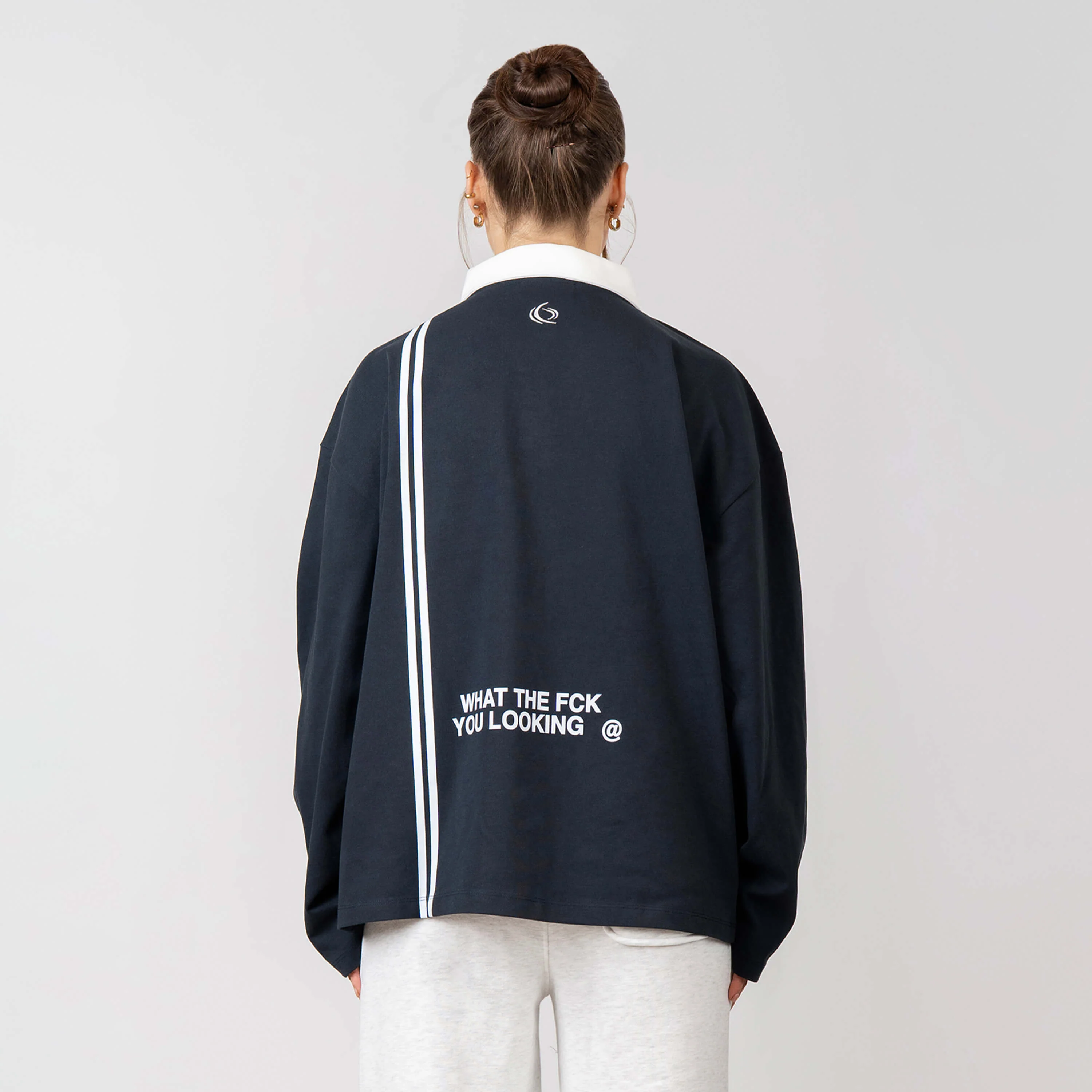 JAMESON LONGSLEEVE | NAVY/WHITE - Image 3