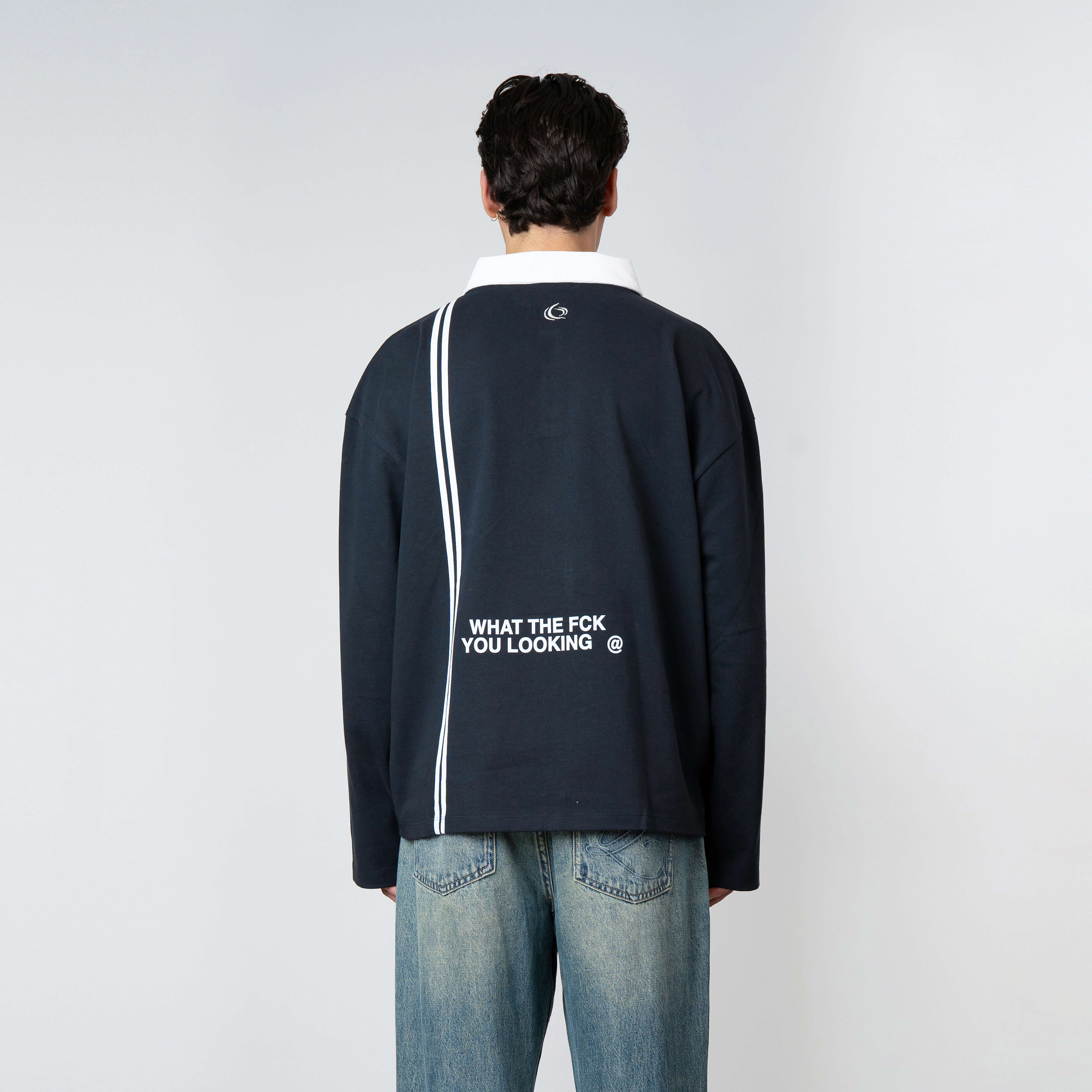 JAMESON LONGSLEEVE | NAVY/WHITE - Image 7