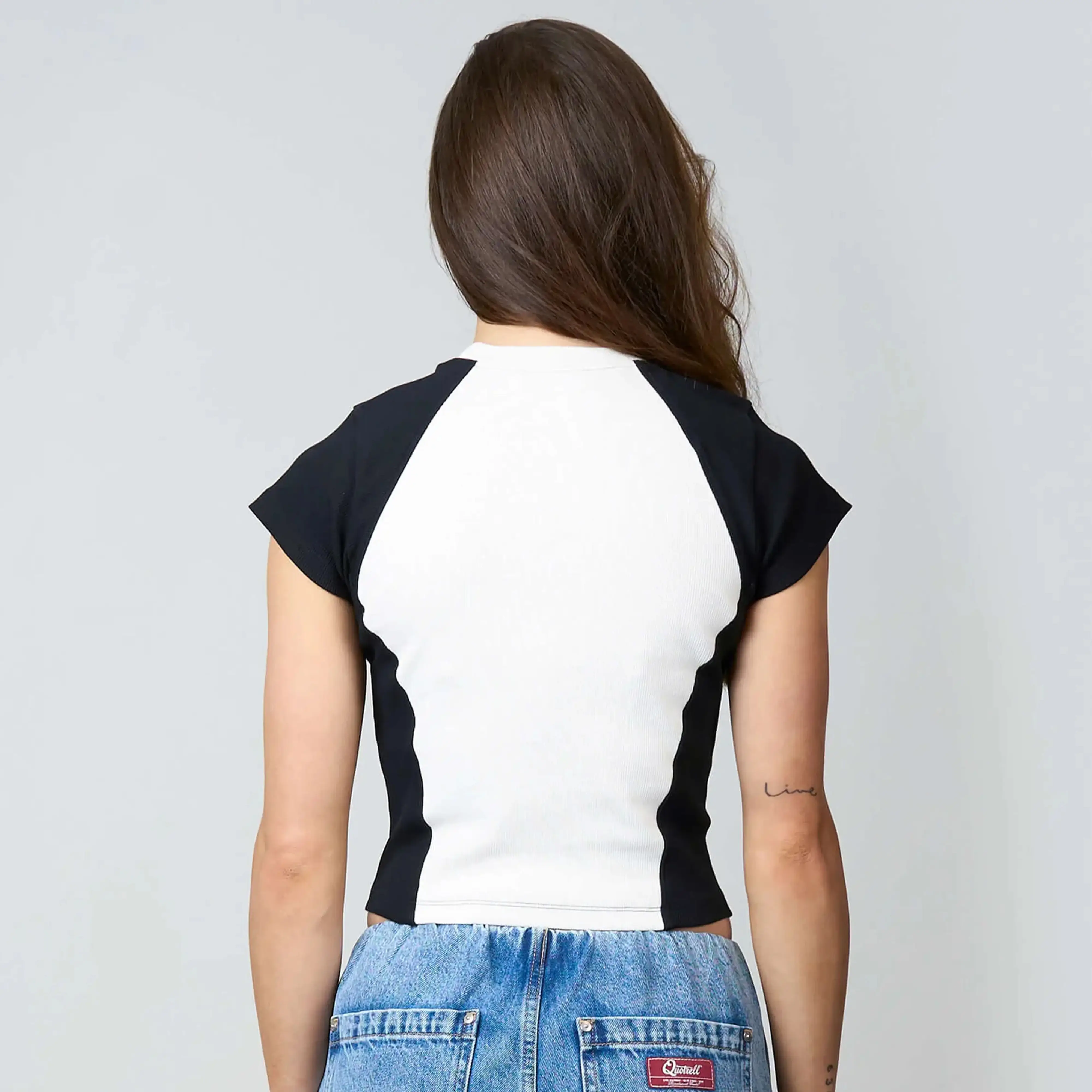 JUNO TOP | WHITE/BLACK - Image 4