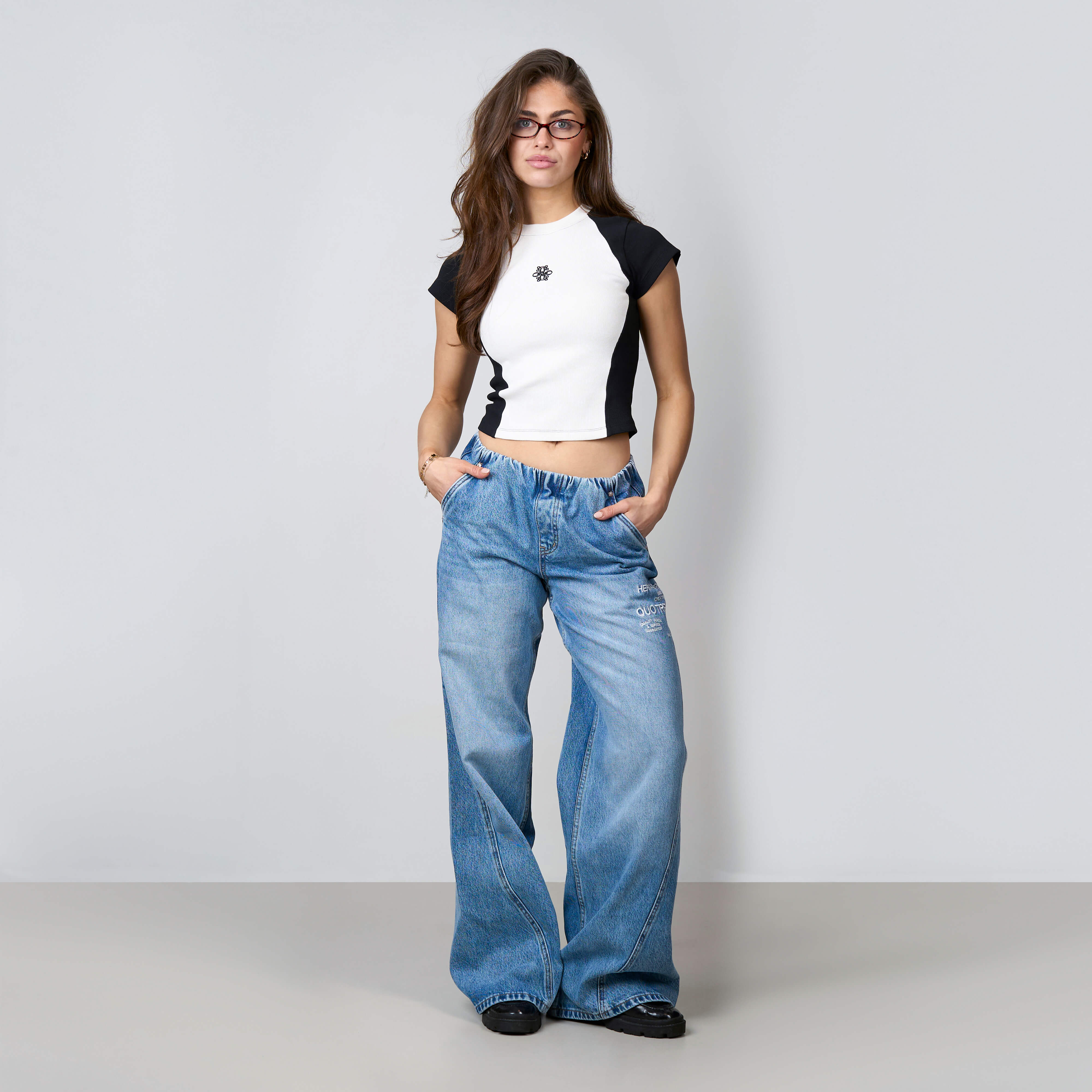 JUNO TOP | WHITE/BLACK - Image 5