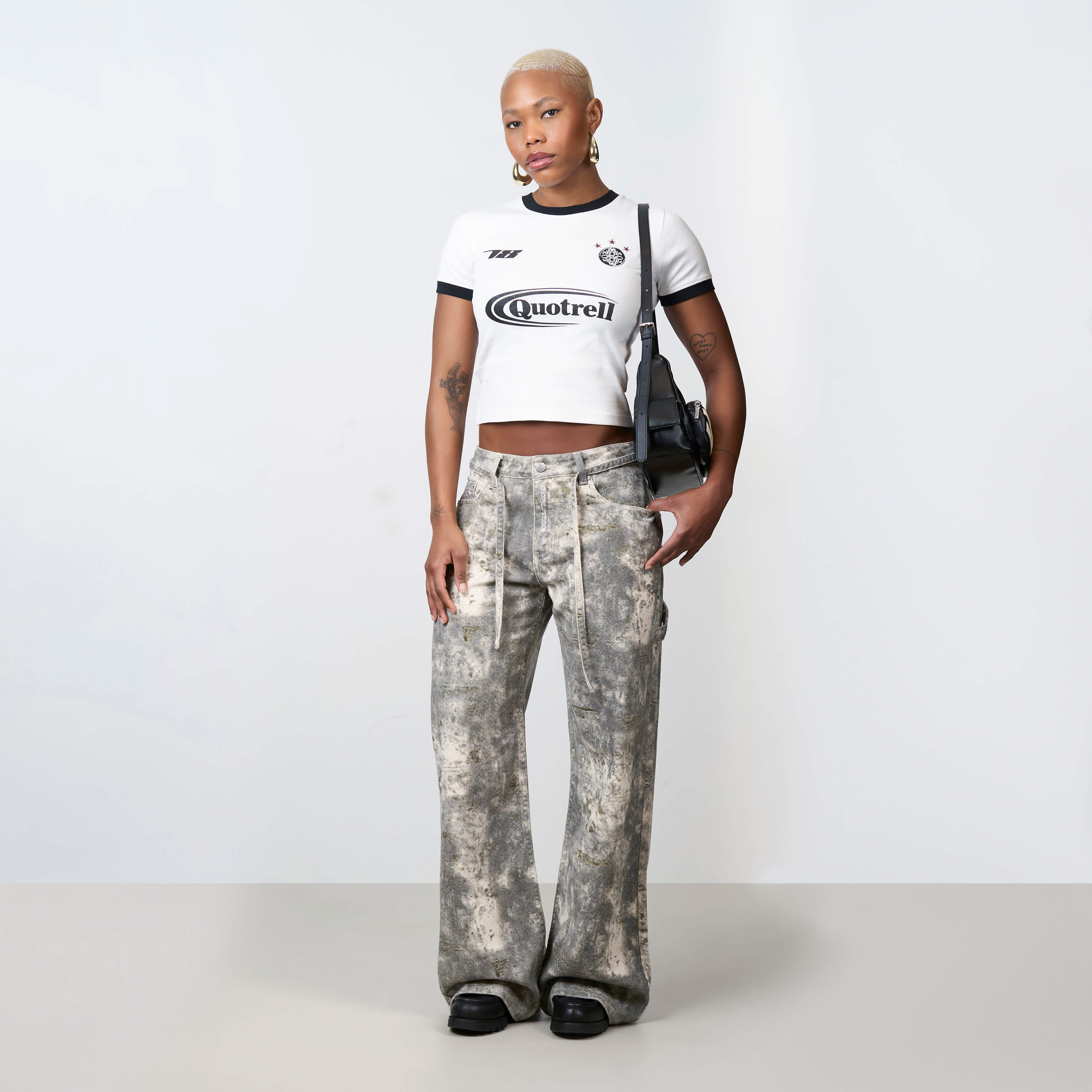 KIRA TOP | WHITE/BLACK - Image 4