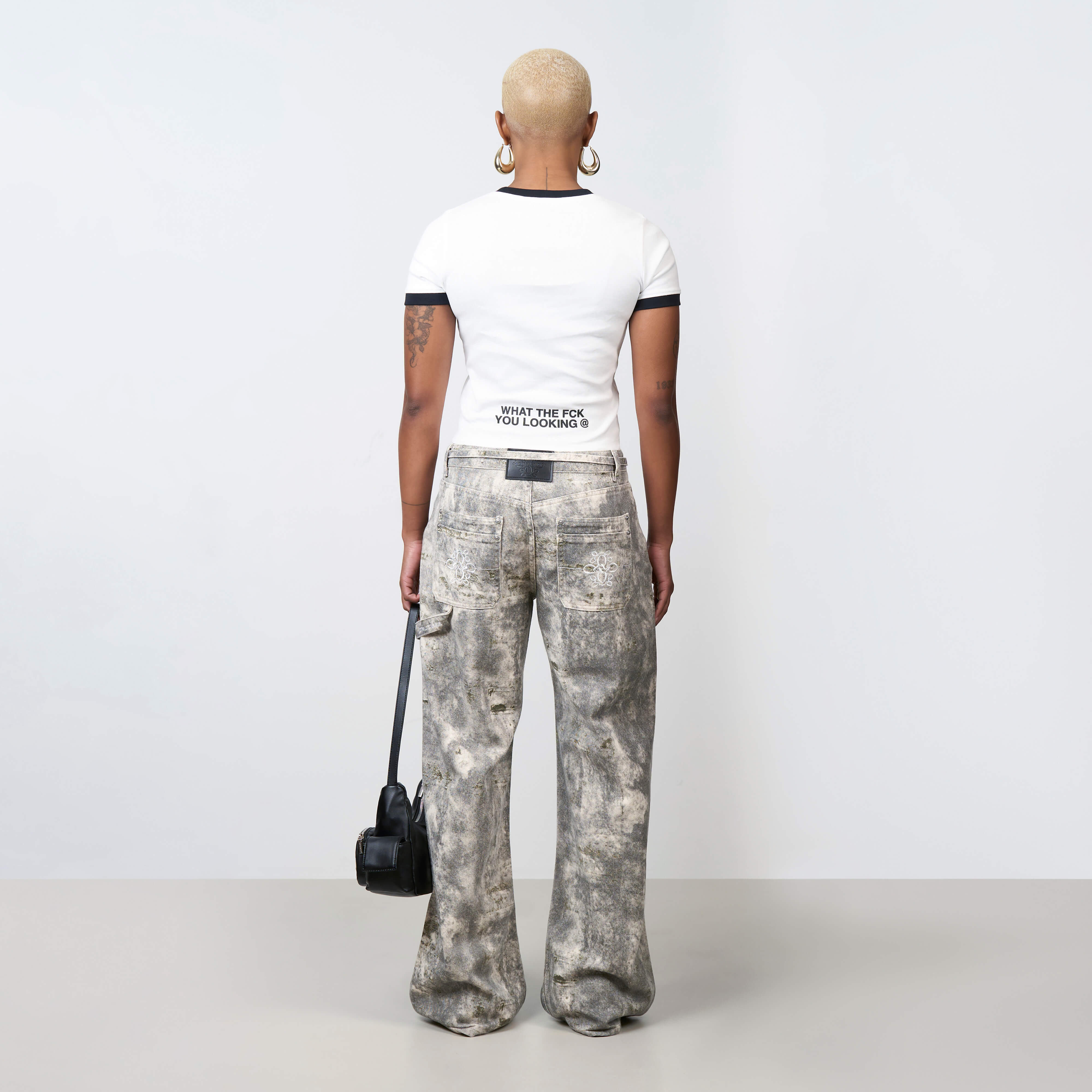 KIRA TOP | WHITE/BLACK - Image 5