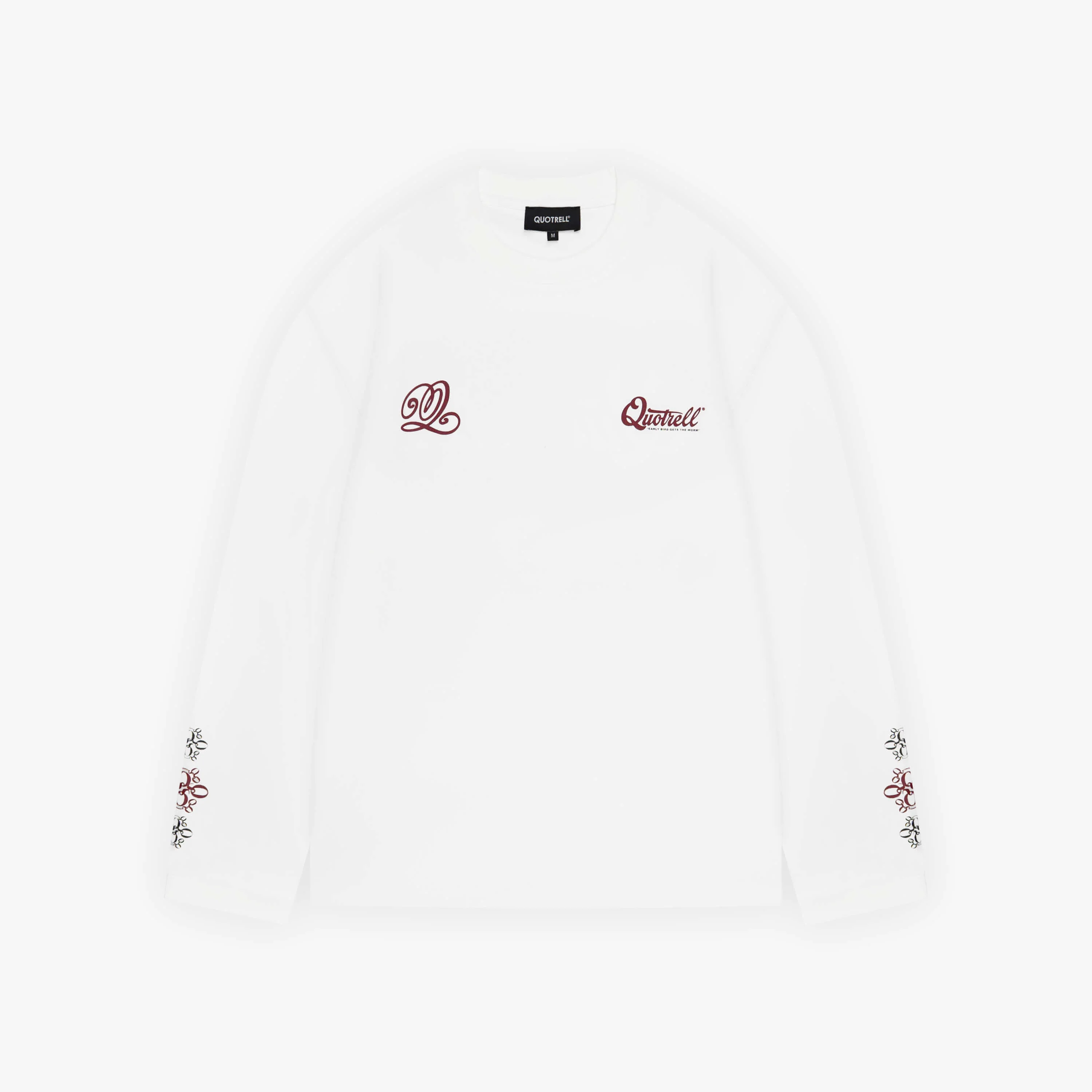LOUIS LONGSLEEVE | WHITE/BURGUNDY - Image 10