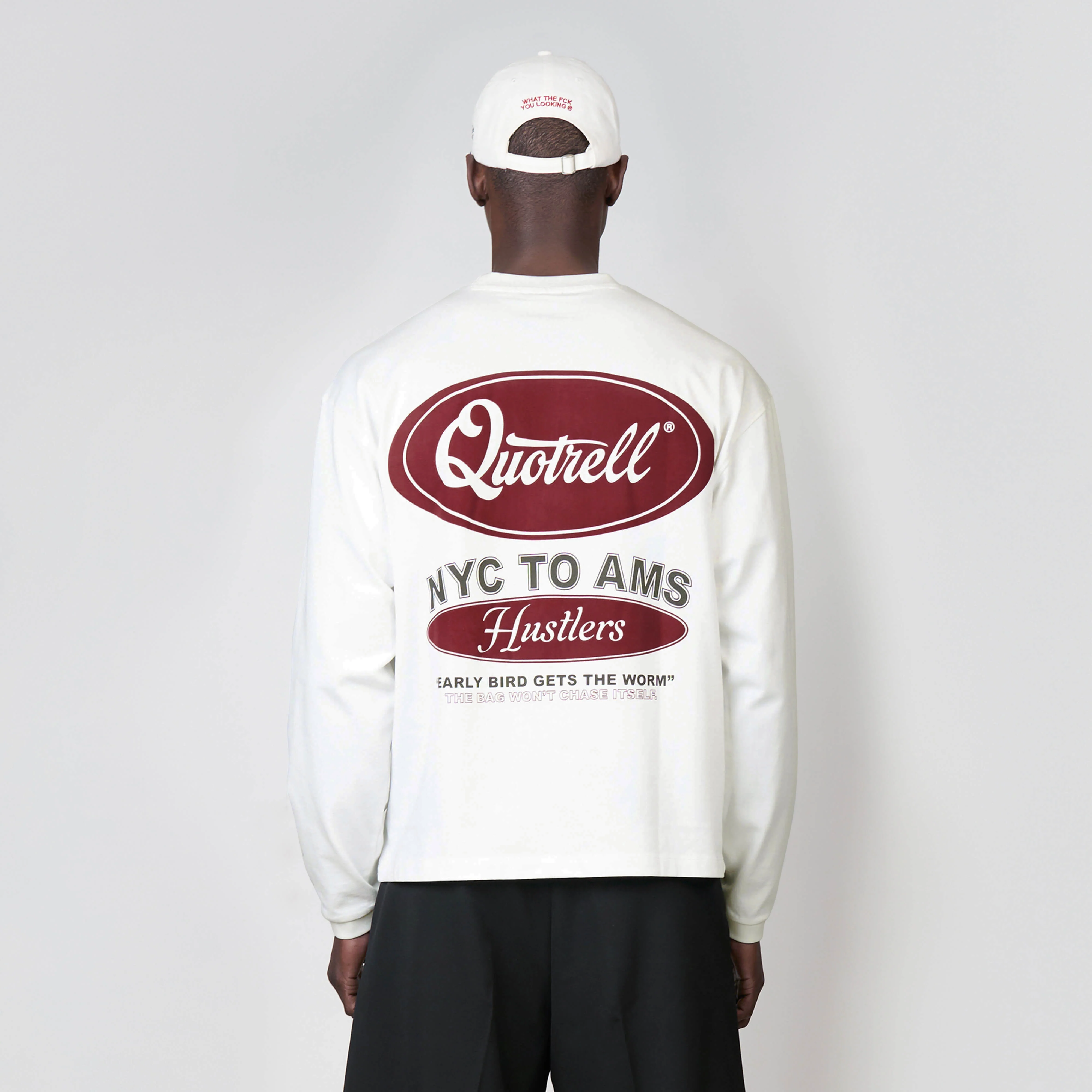 LOUIS LONGSLEEVE | WHITE/BURGUNDY - Image 6