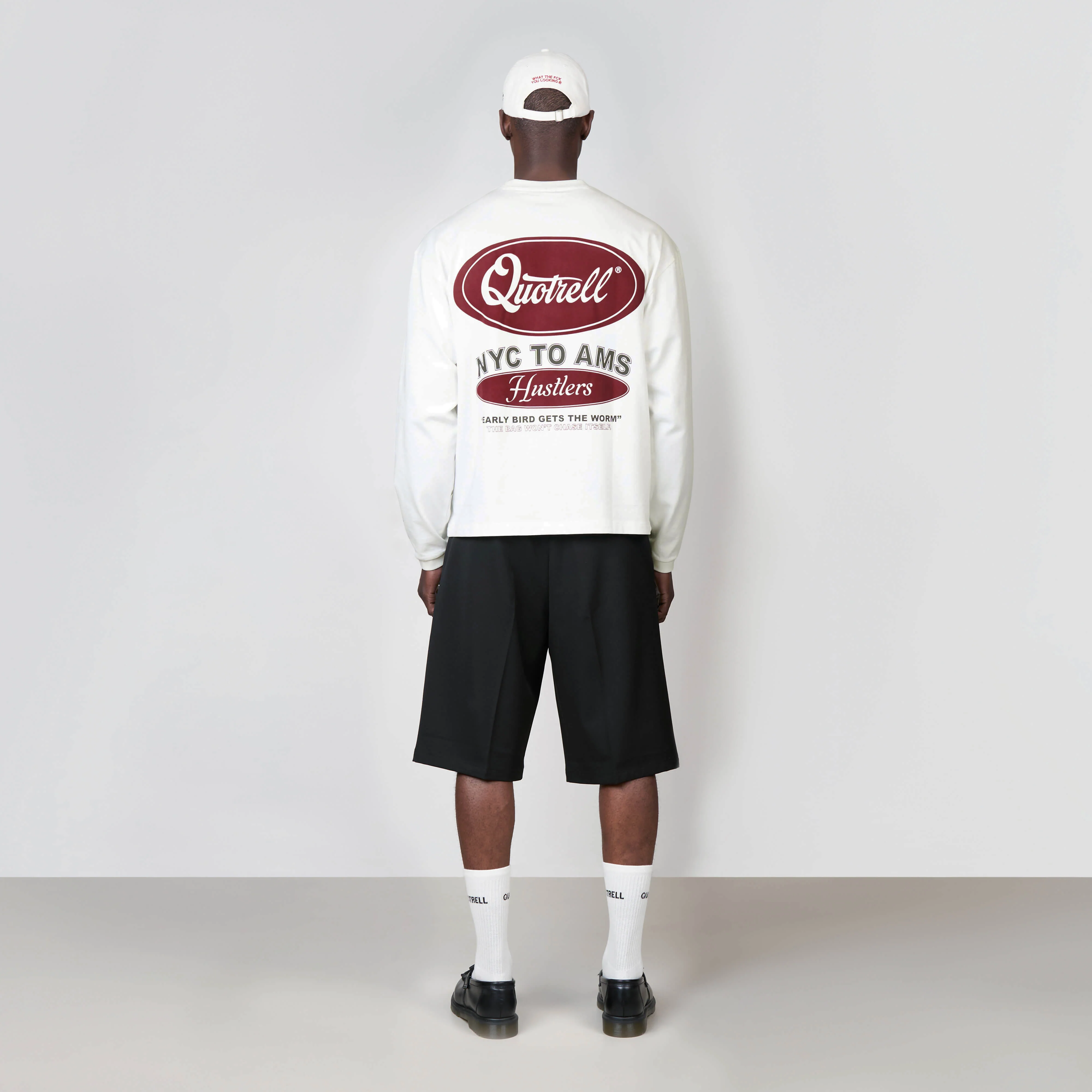 LOUIS LONGSLEEVE | WHITE/BURGUNDY - Image 9