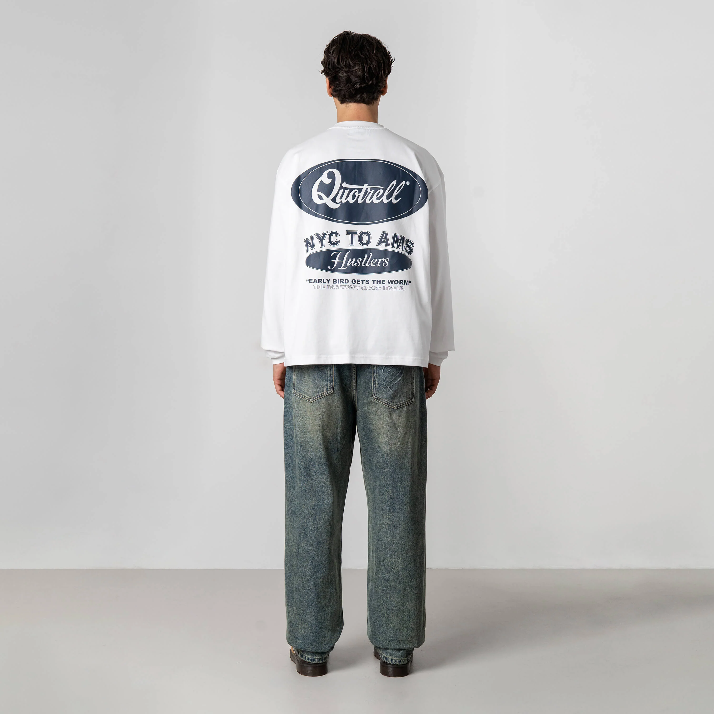 LOUIS LONGSLEEVE | WHITE/NAVY - Image 10