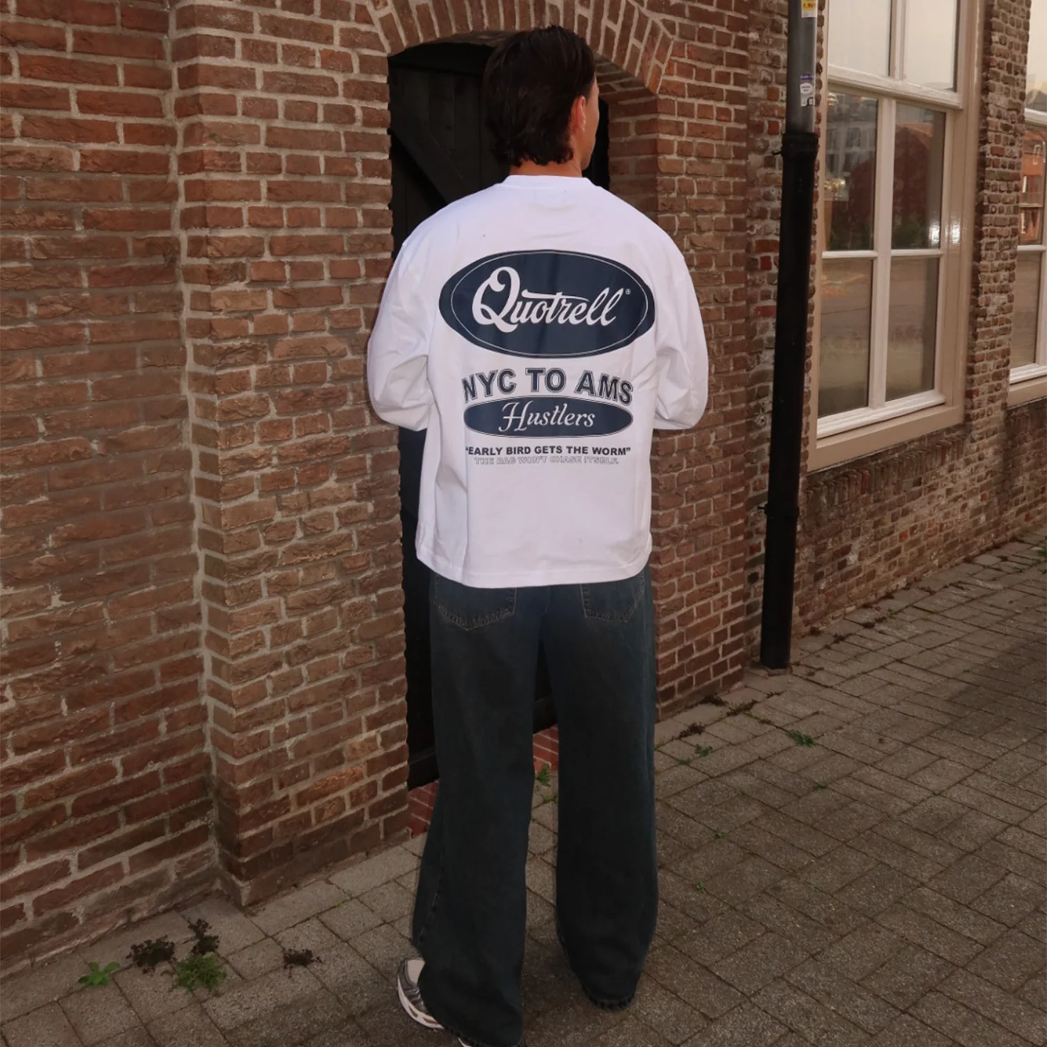 LOUIS LONGSLEEVE | WHITE/NAVY - Image 6