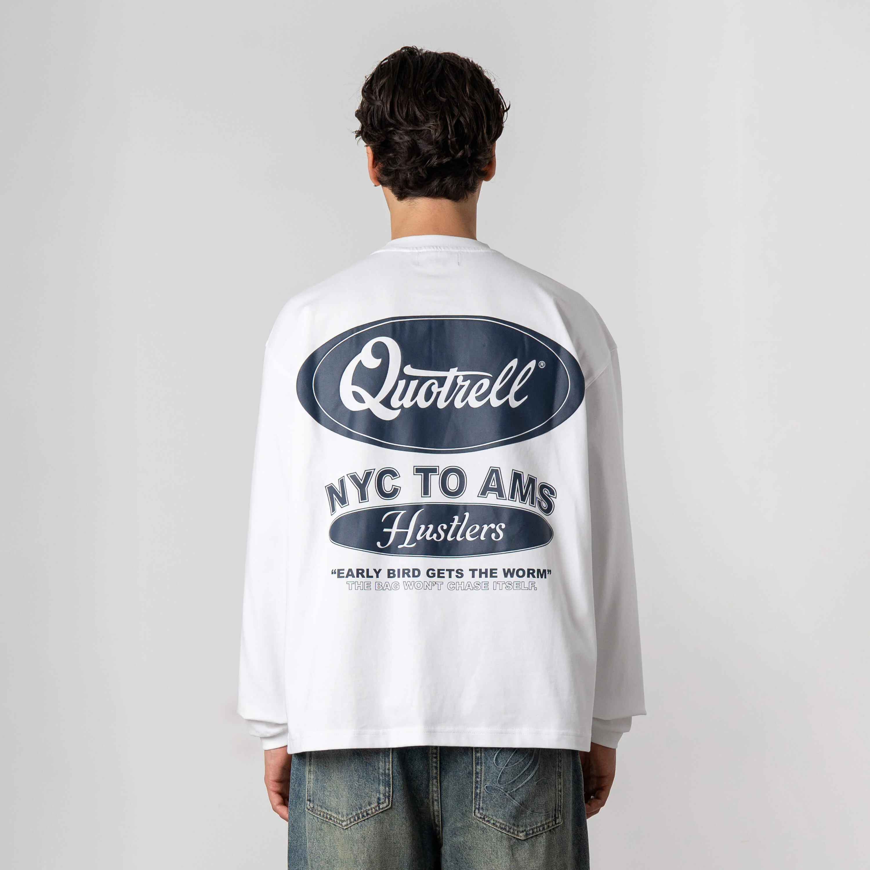 LOUIS LONGSLEEVE | WHITE/NAVY - Image 7