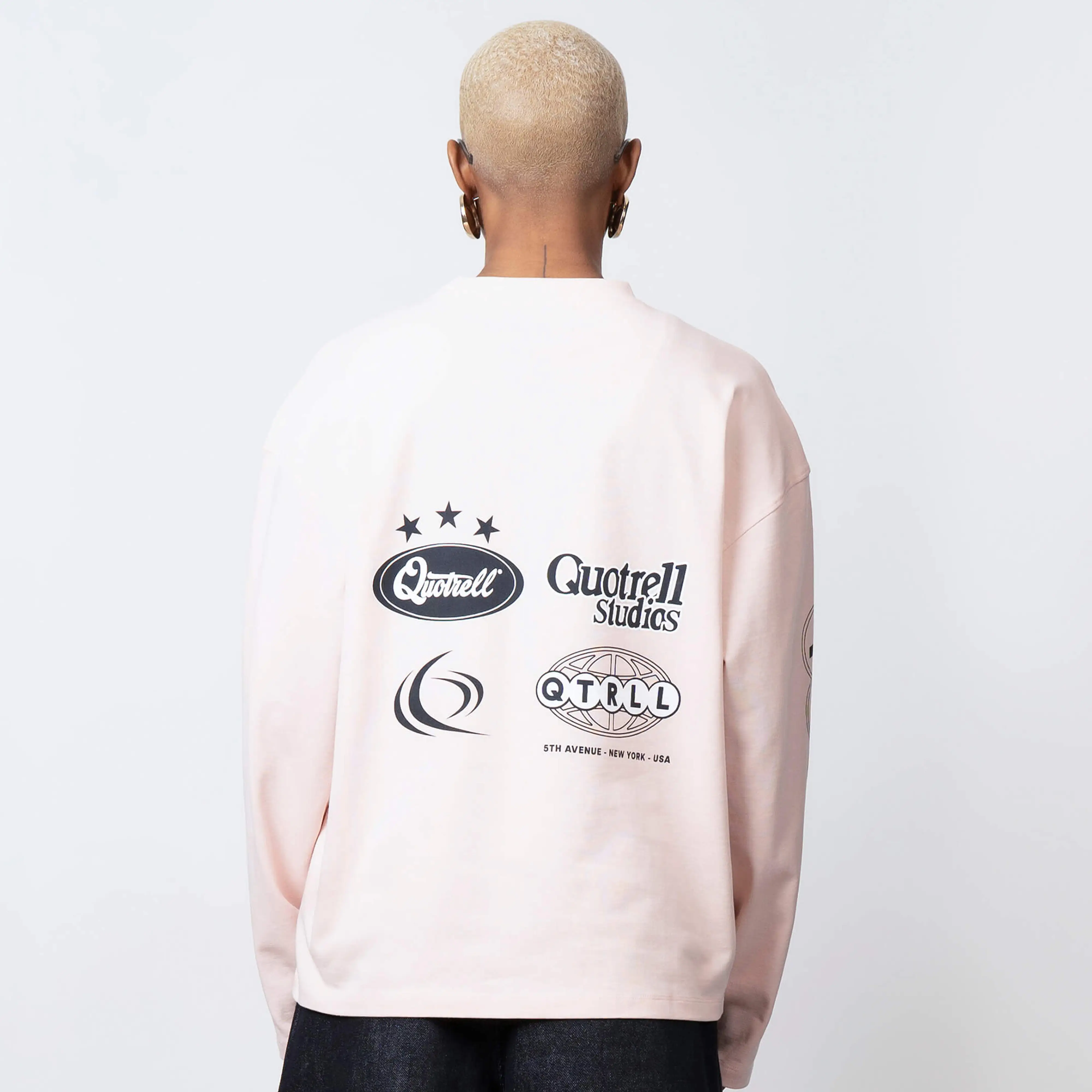 MARINO LONGSLEEVE | LIGHT PINK/NAVY - Image 3