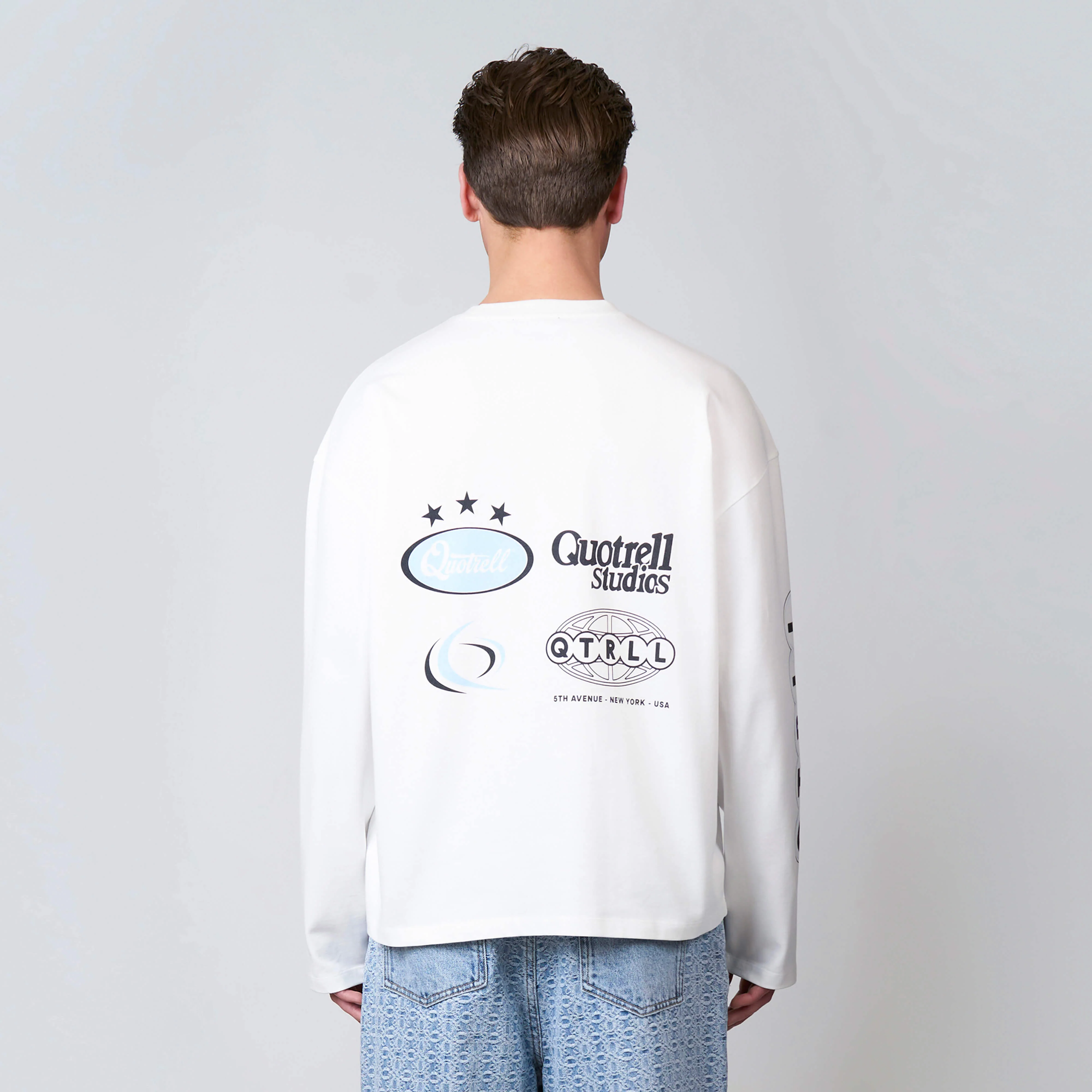 MARINO LONGSLEEVE | WHITE/BLUE - Image 6