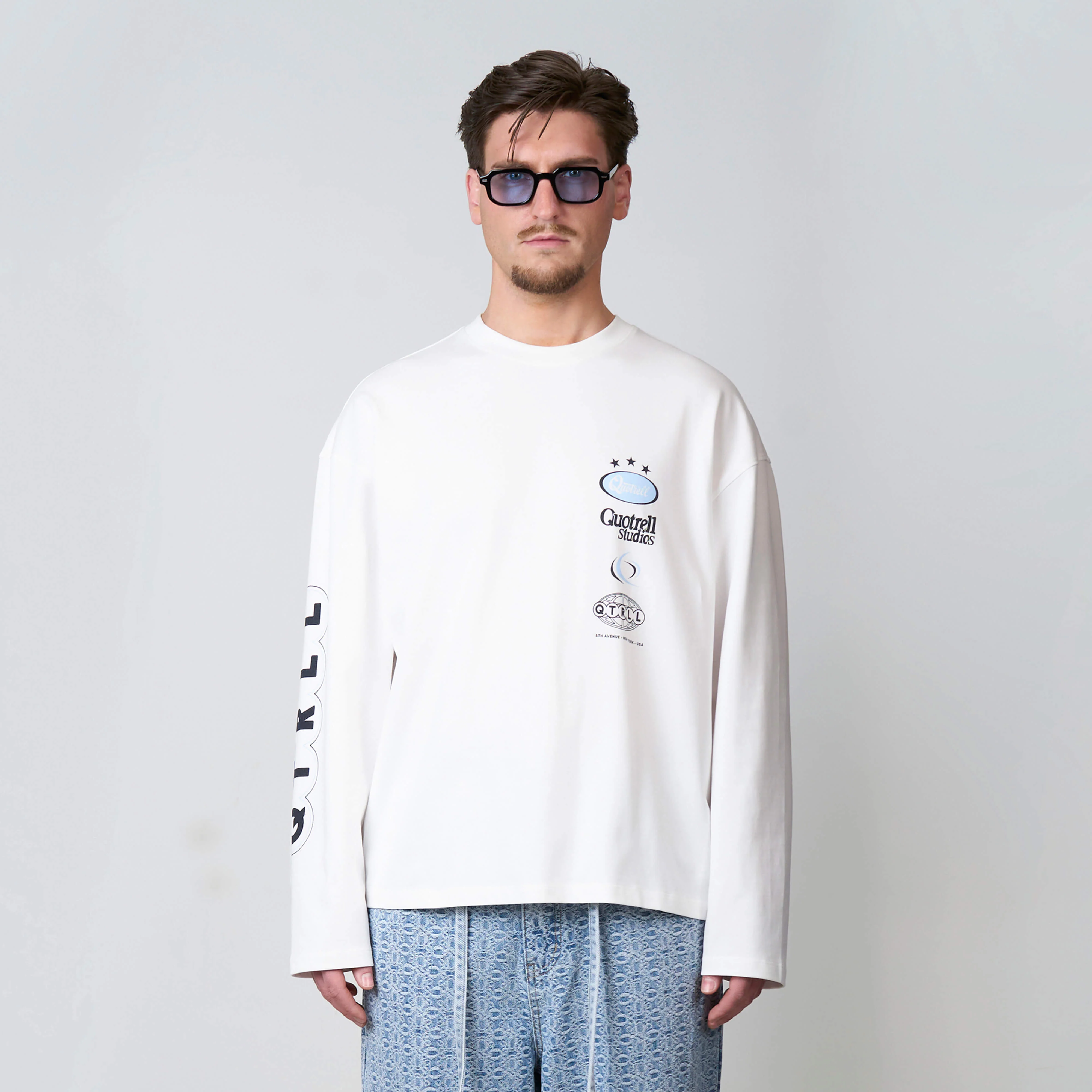 MARINO LONGSLEEVE | WHITE/BLUE - Image 7