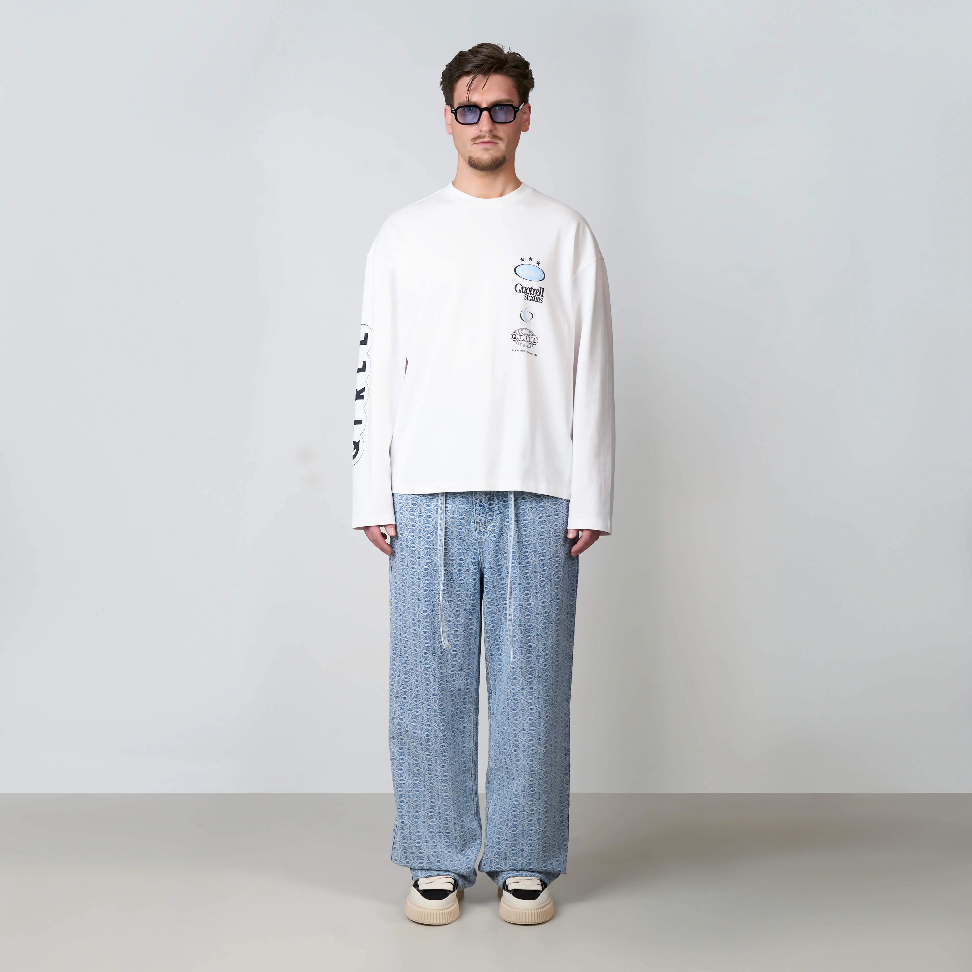 MARINO LONGSLEEVE | WHITE/BLUE - Image 8