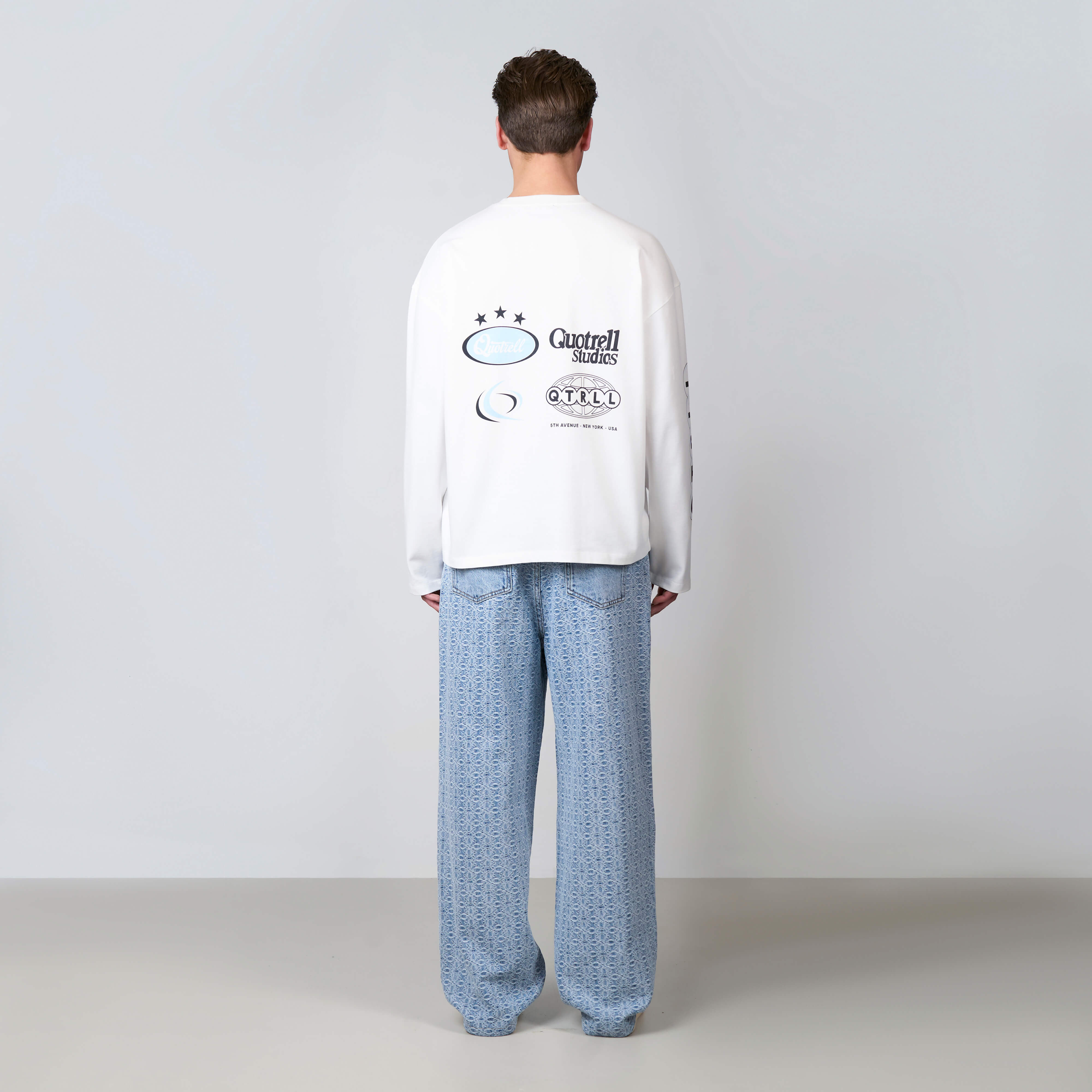 MARINO LONGSLEEVE | WHITE/BLUE - Image 9