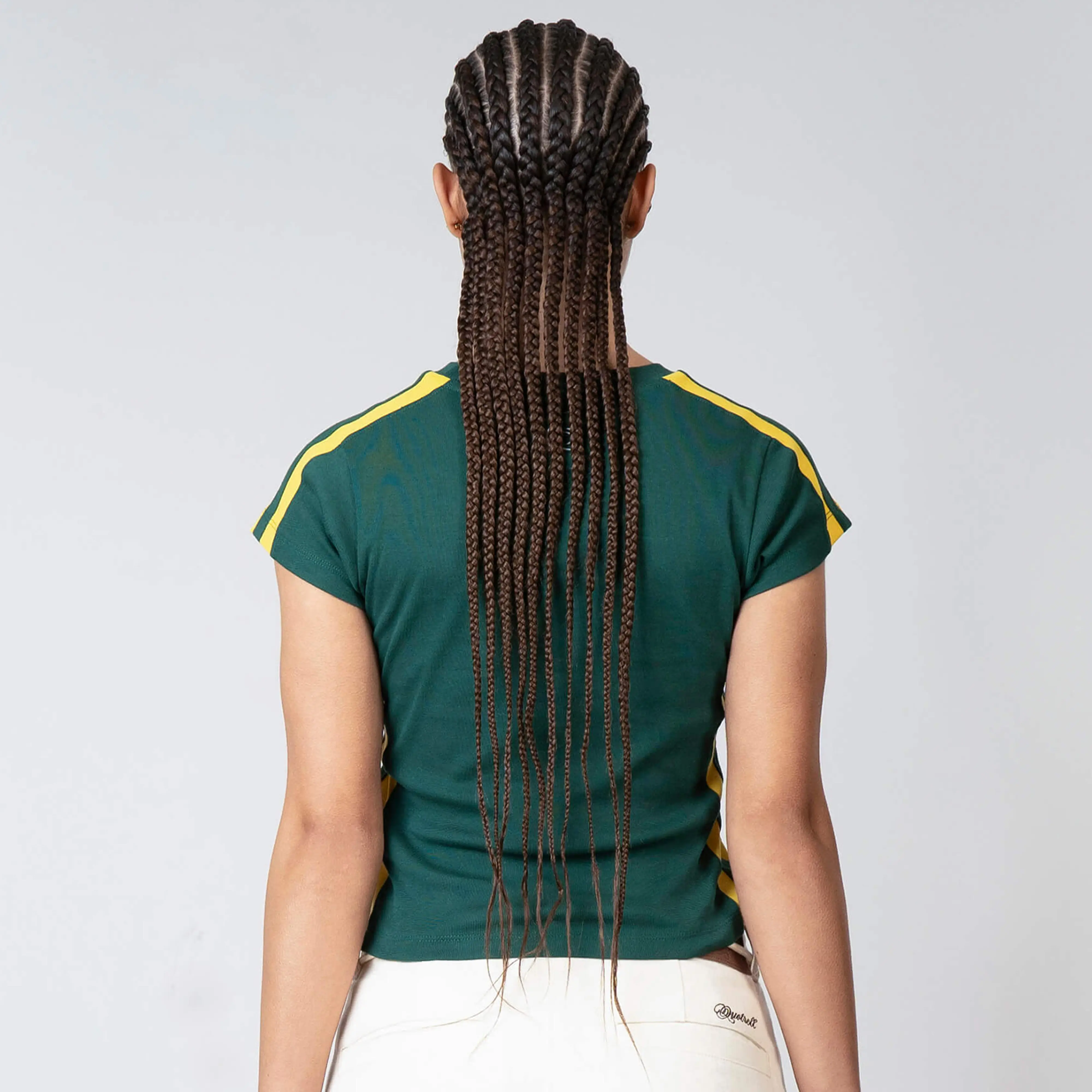 NESSA TOP | GREEN/YELLOW - Image 3