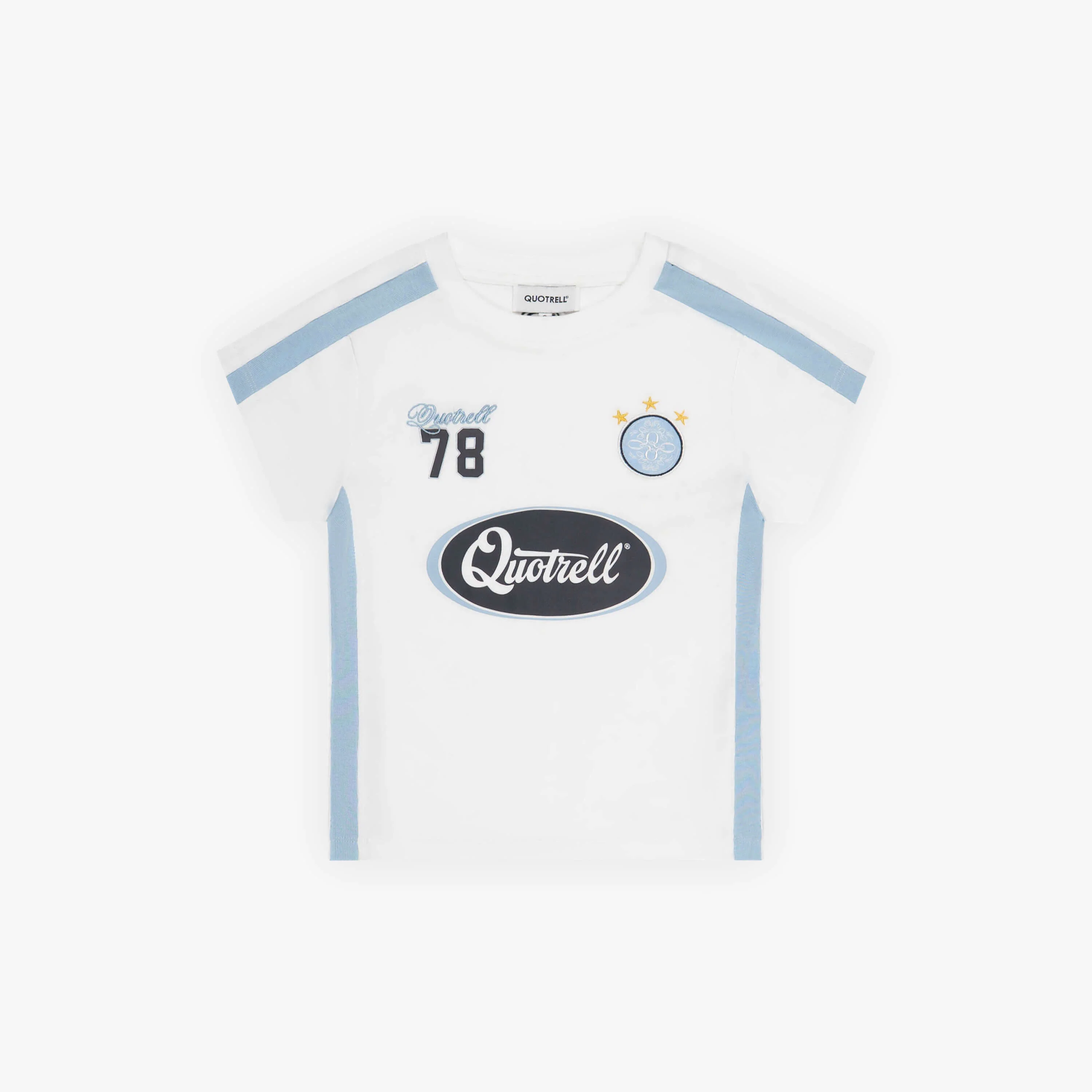 NESSA TOP | WHITE/LIGHT BLUE - Image 6