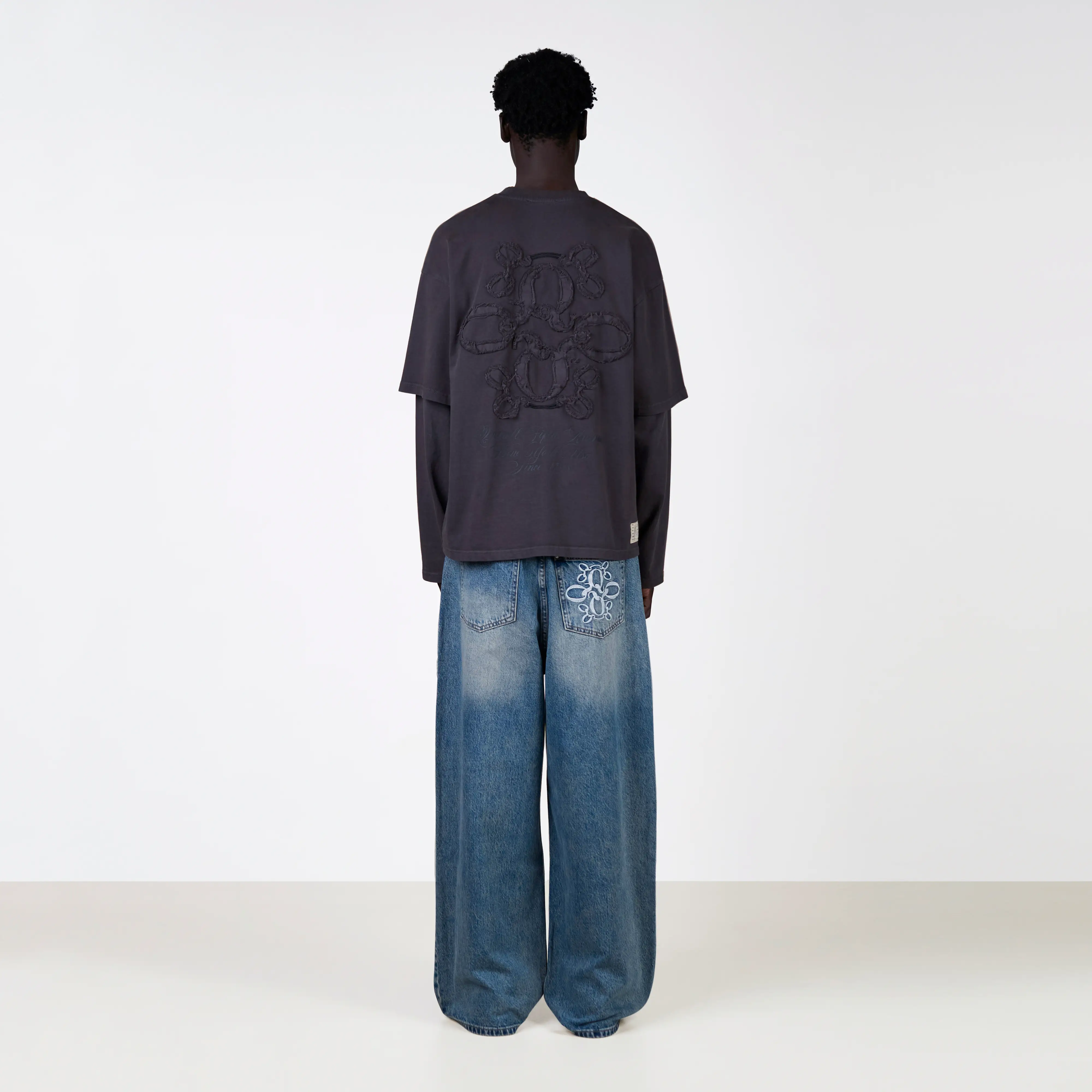 NICKY ACID WASH LONGSLEEVE | ACID GREY - Image 5