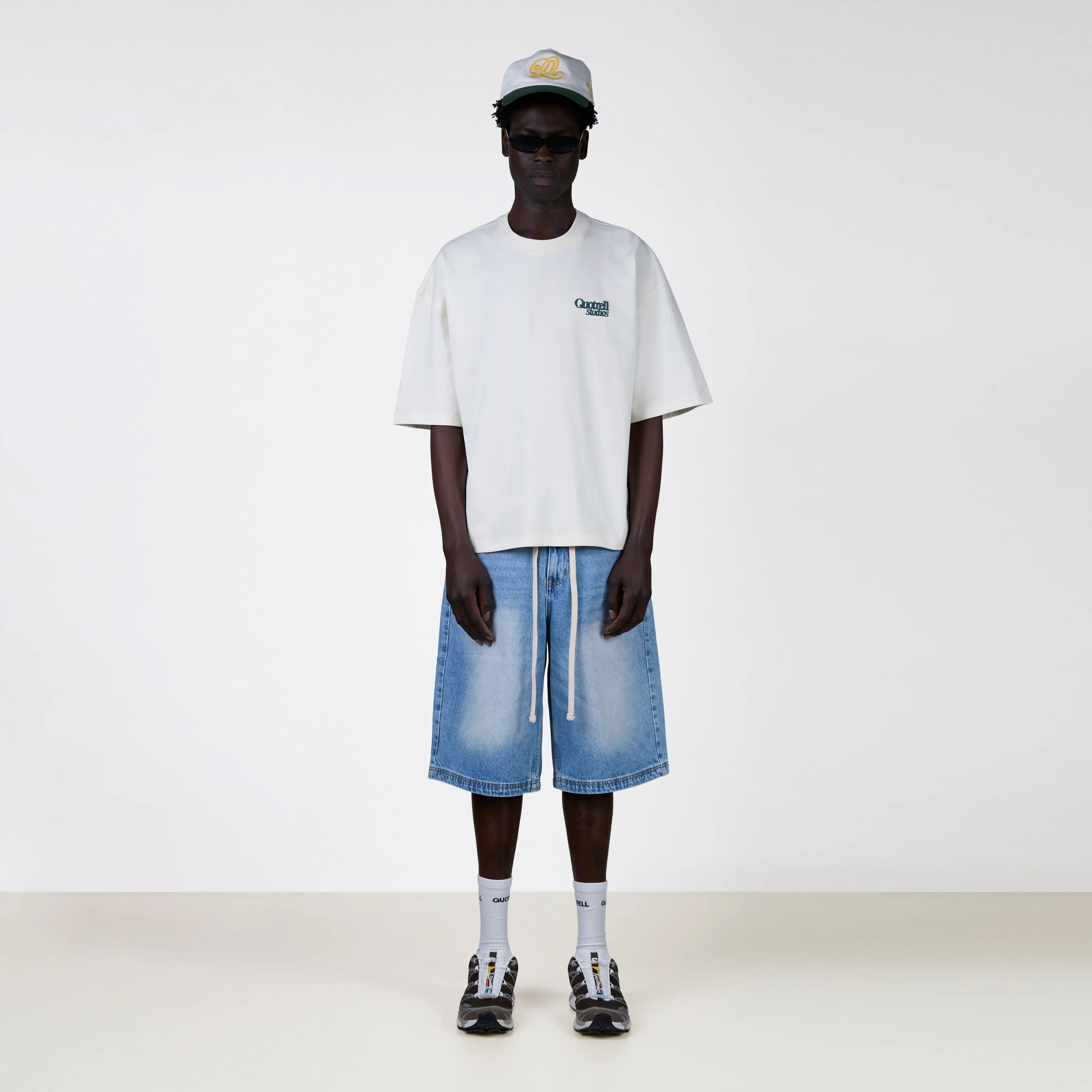 PUFF STUDIOS TEE | OFF WHITE/TEAL - Image 4