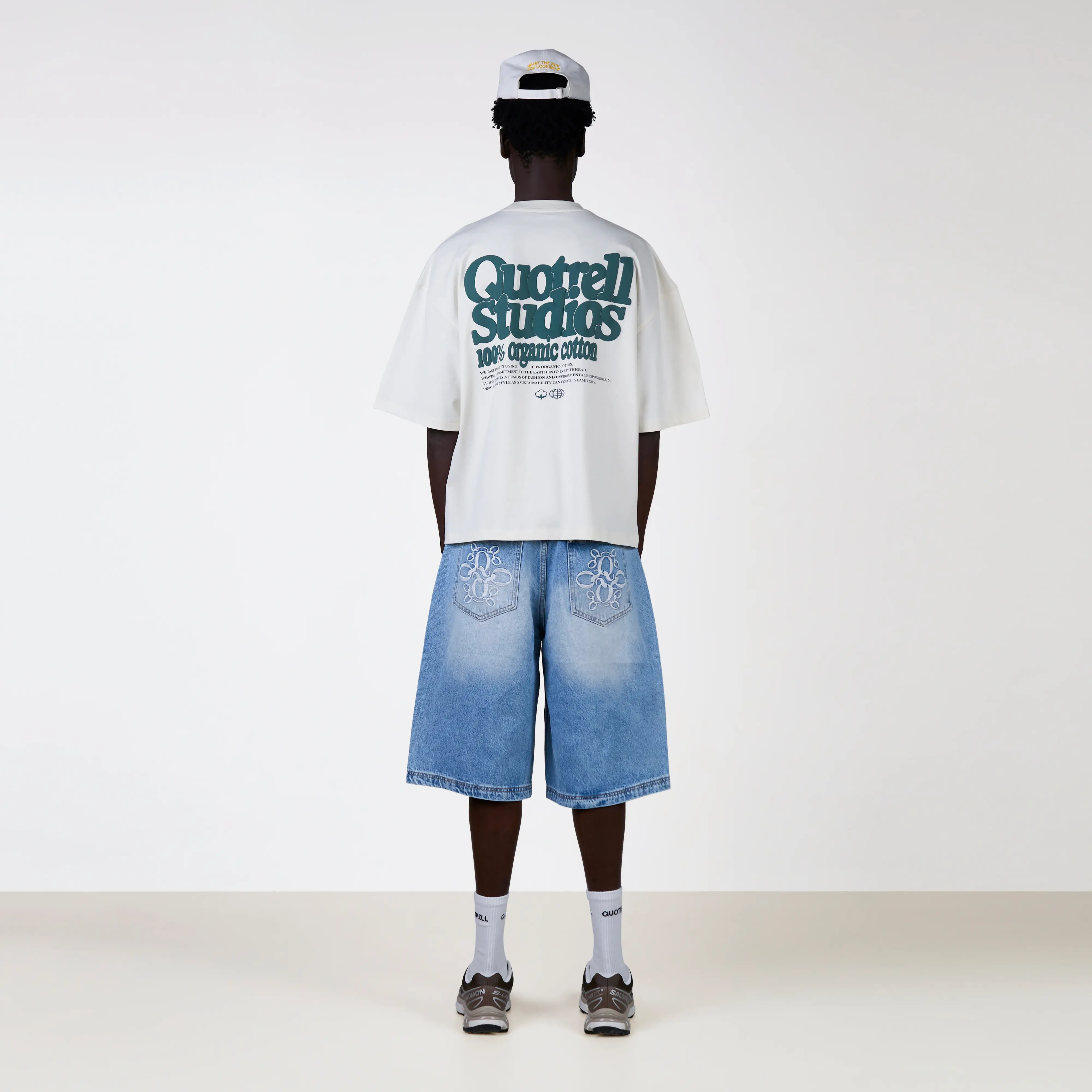 PUFF STUDIOS TEE | OFF WHITE/TEAL - Image 5