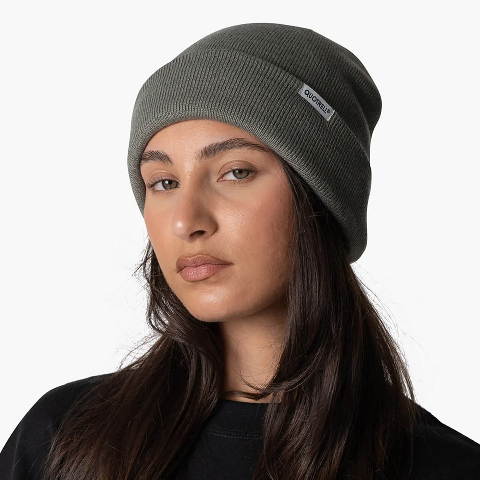 RIBBED BEANIE | FADED OLIVE - Image 3